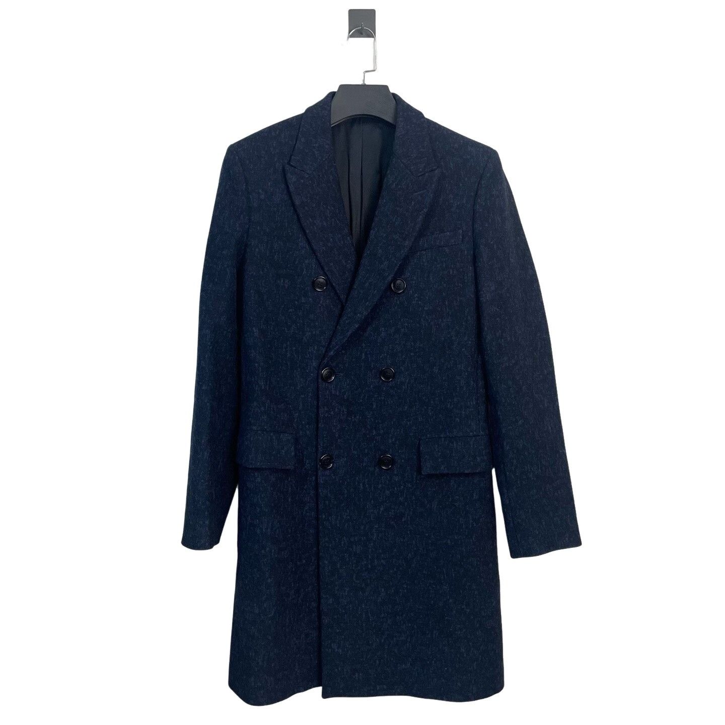 Dior Dior Navy Tweed Double Breasted Coat Size S Size US S / EU 44-46 / 1 - 1 Thumbnail