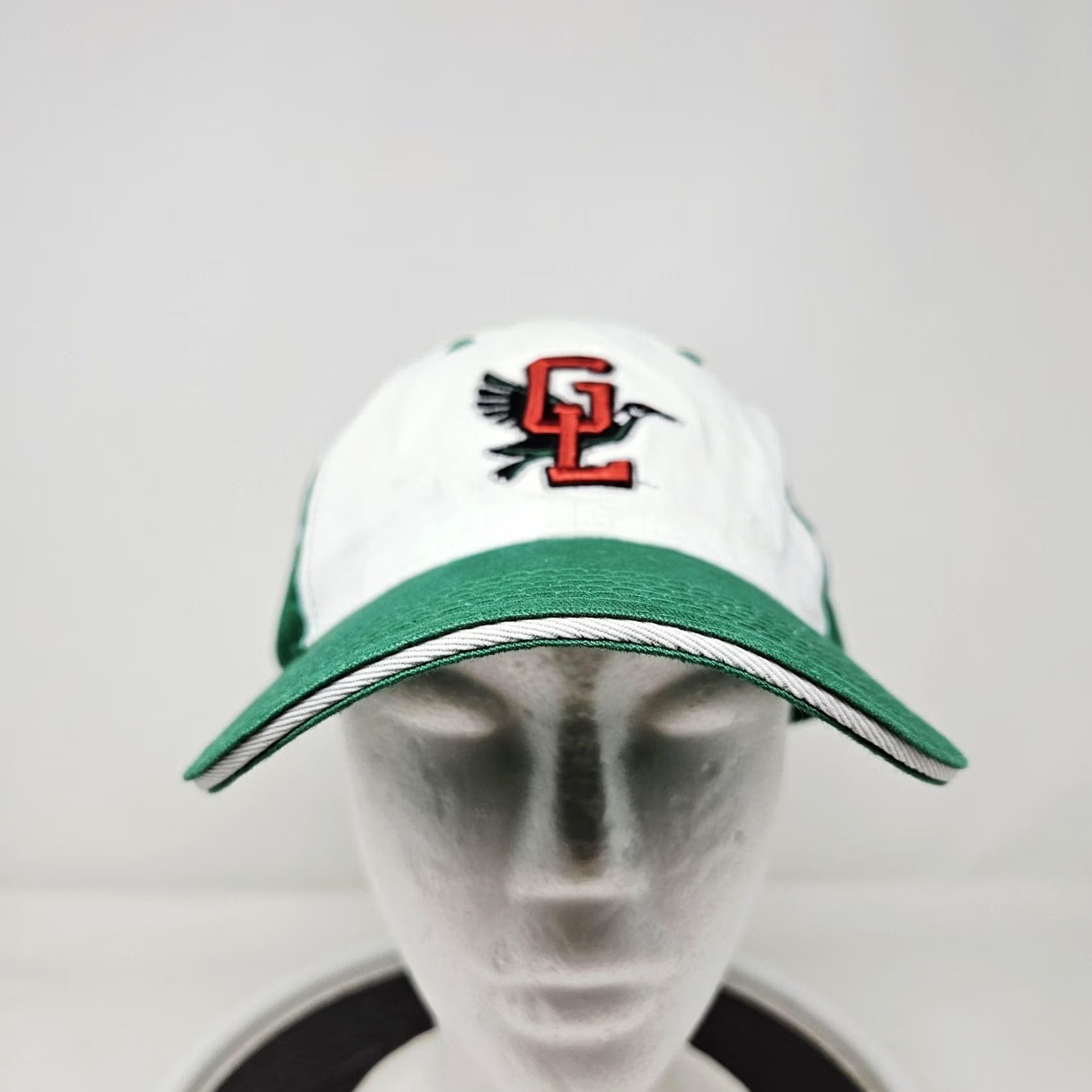 Vintage Melonwear Baseball Hat Cap One Size Green Mens Adjustable Straps Back Solid Twill Cotton Vintage: No Summer Casual Bird Fidelity Size ONE SIZE - 2 Thumbnail