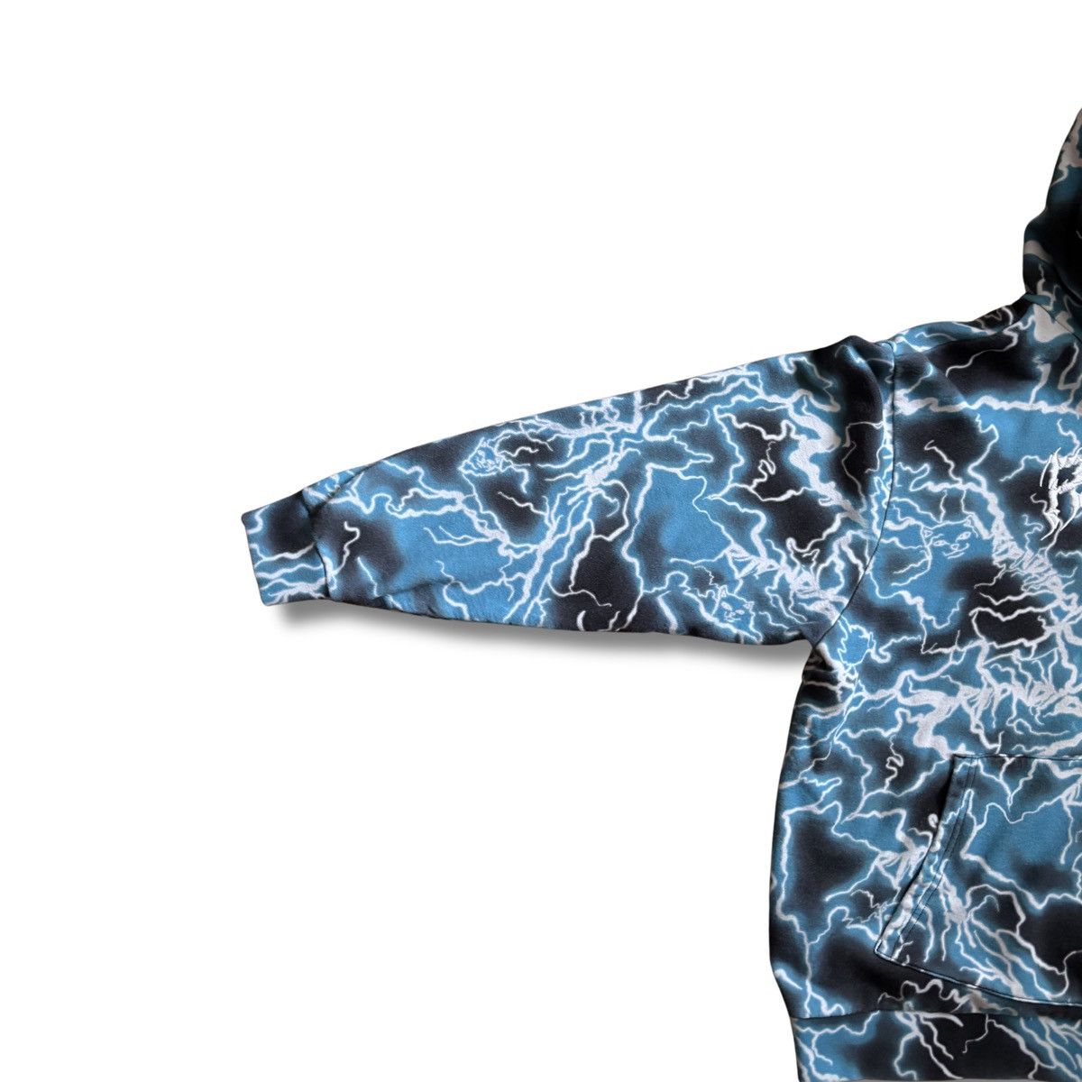 RIPNDIP RIPNDIP Blue Lightning All Over Print Hoodie Mens Large Size US L / EU 52-54 / 3 - 7 Thumbnail