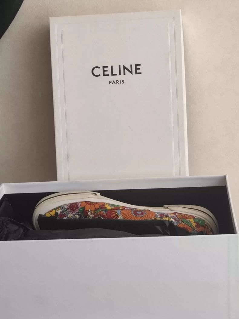 Celine Celine Hedi Floral Skate Shoes Size US 8 / EU 41 - 7 Thumbnail