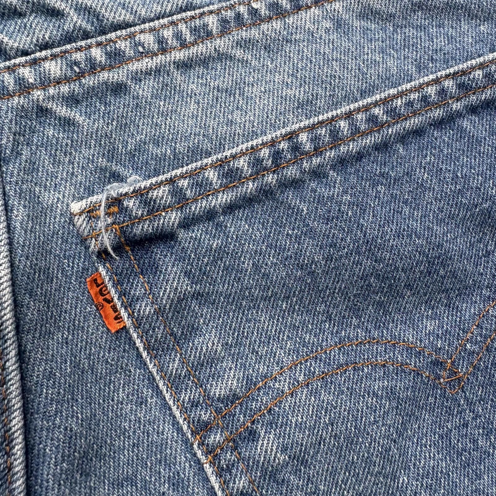 Levi's Vintage 80s Levi’s Orange Tab Cut Off Frayed Denim Shorts Size 28" / US 6 / IT 42 - 5 Thumbnail