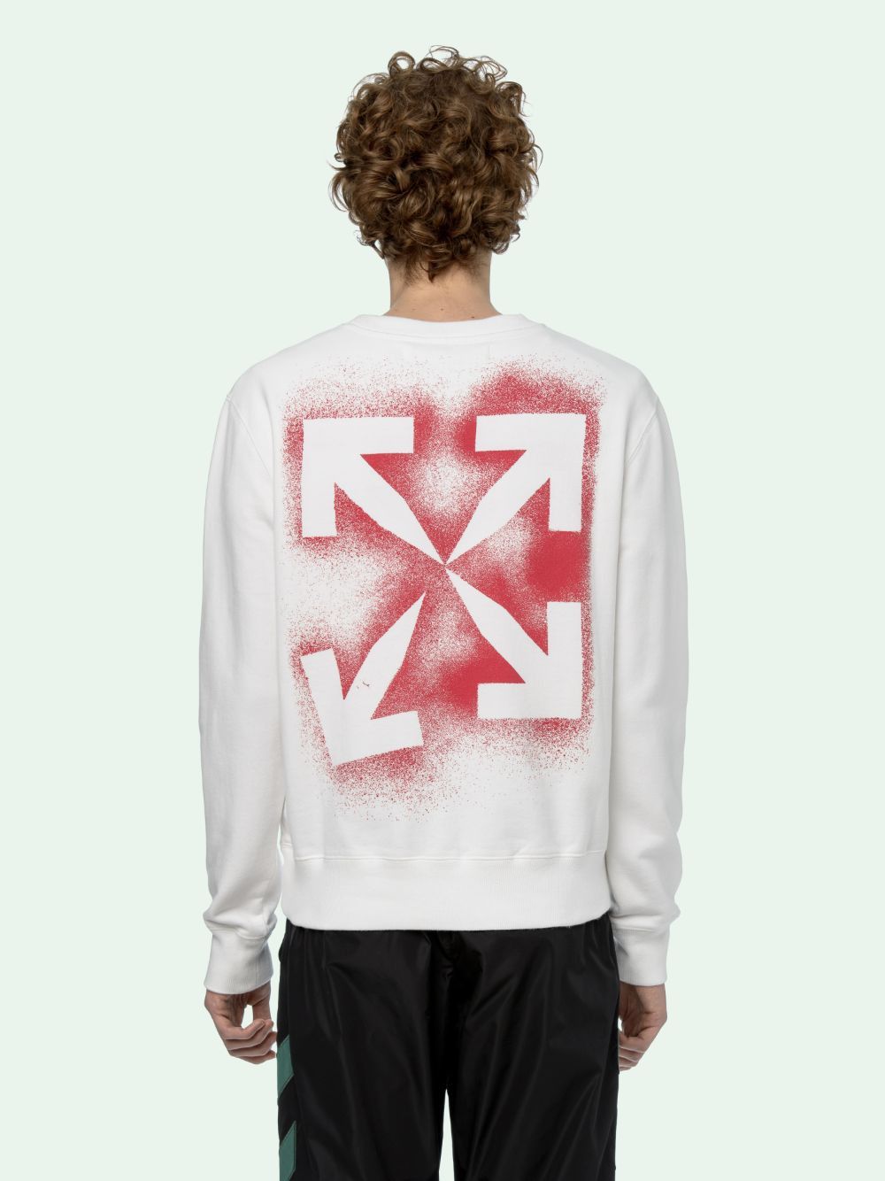 Off-White White and Red Stencil Arrows Logo Sweatshirt Size US XS / EU 42 / 0 - 2 Thumbnail