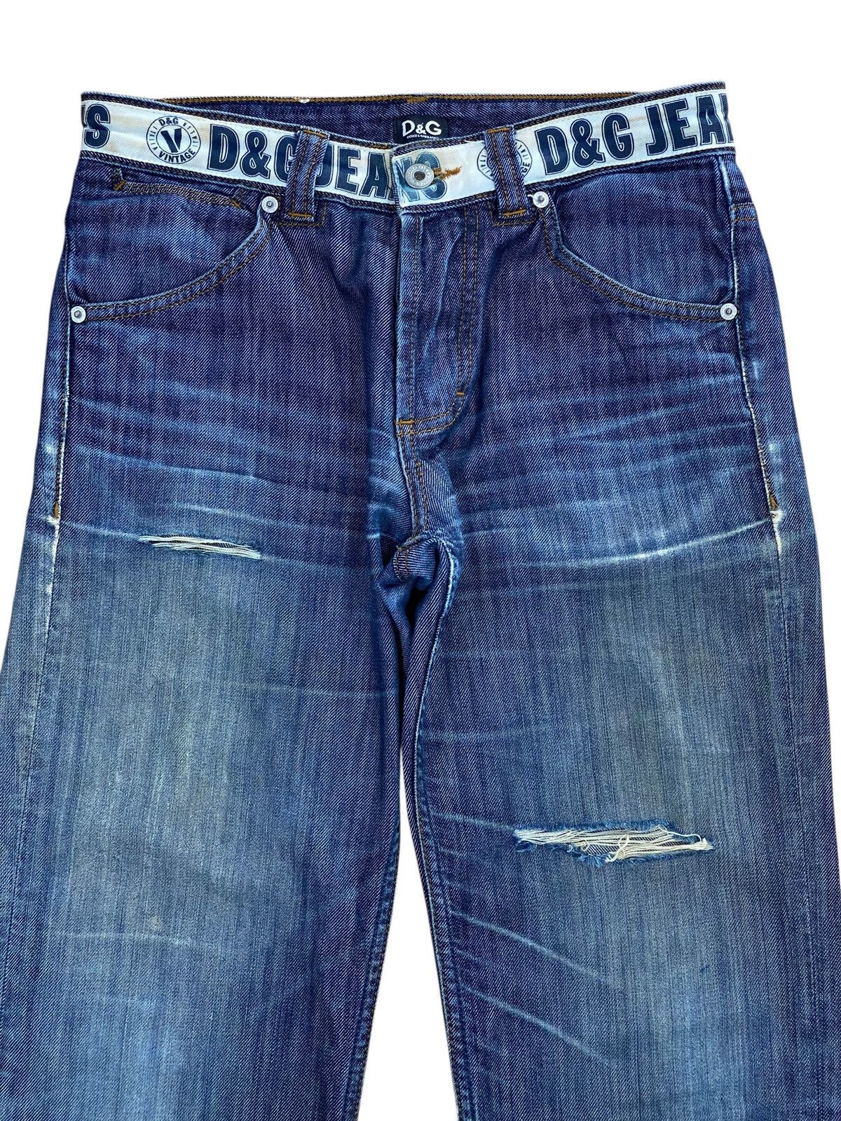 Dolce & Gabbana Vintage Dolce & Gabbana whiskers Ripped Jeans Size US 30 / EU 46 - 2 Thumbnail
