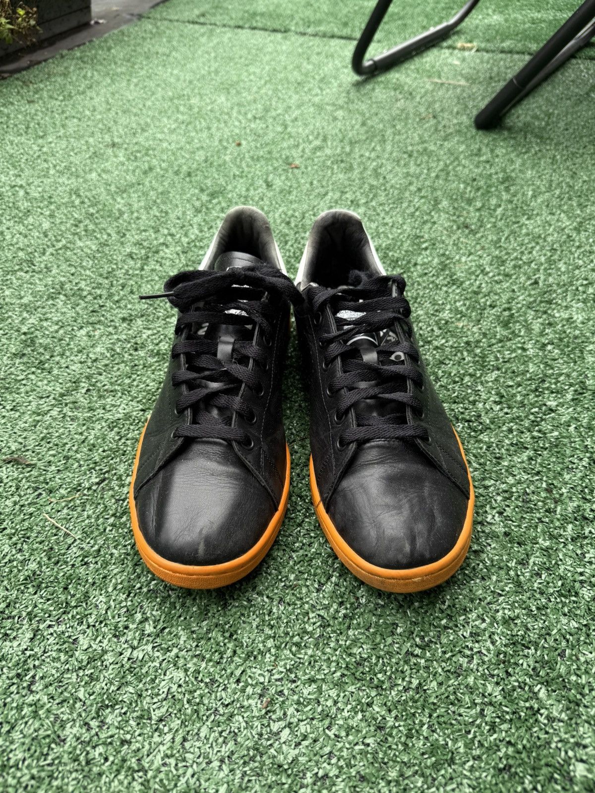 Adidas × Raf Simons Adidas x Raf Simons Stan smith black orange Size US 10.5 / EU 43-44 - 2 Thumbnail