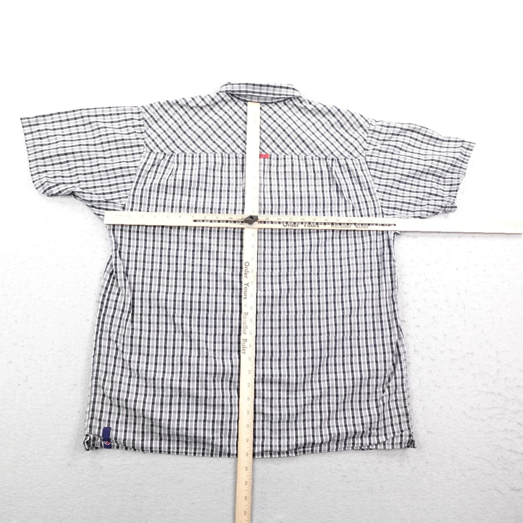 Vintage VINTAGE Shady LTD Shirt Mens M Gray Plaid Button Up Eminem Slim Shady Y2K Short Sleeve Embroidered Check Hip Hop Streetwear Button-Up Mens Size US M / EU 48-50 / 2 - 7 Thumbnail