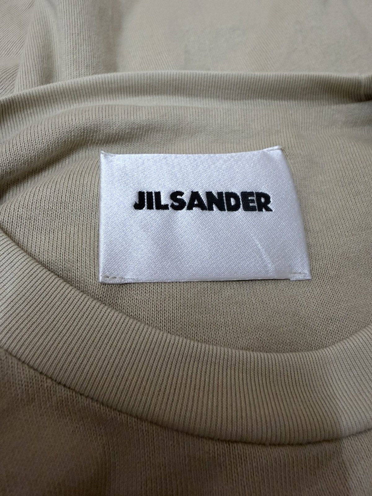 Jil Sander Authentic🌟Jil Sander LongSleeve Beige Tee Size US M / EU 48-50 / 2 - 18 Thumbnail