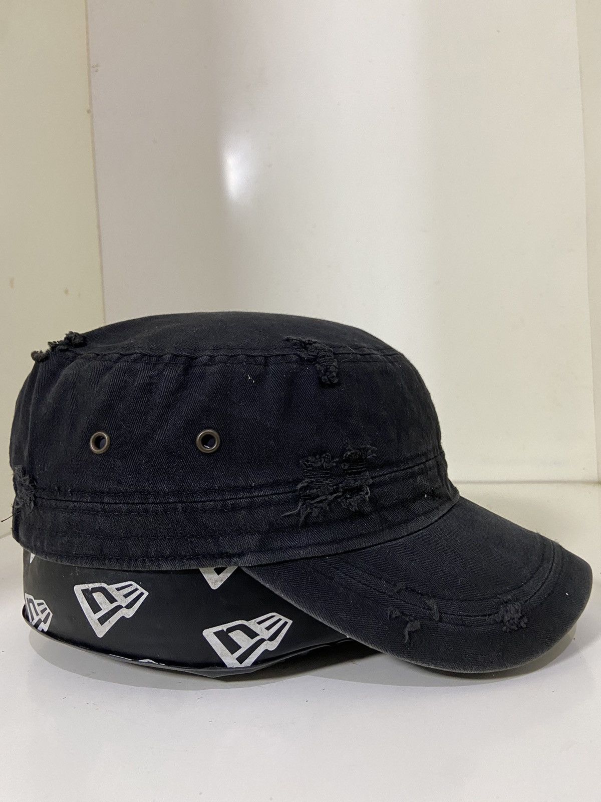 Japanese Brand Vintage Y2K denim patrol hat buterfly Size ONE SIZE - 6 Thumbnail