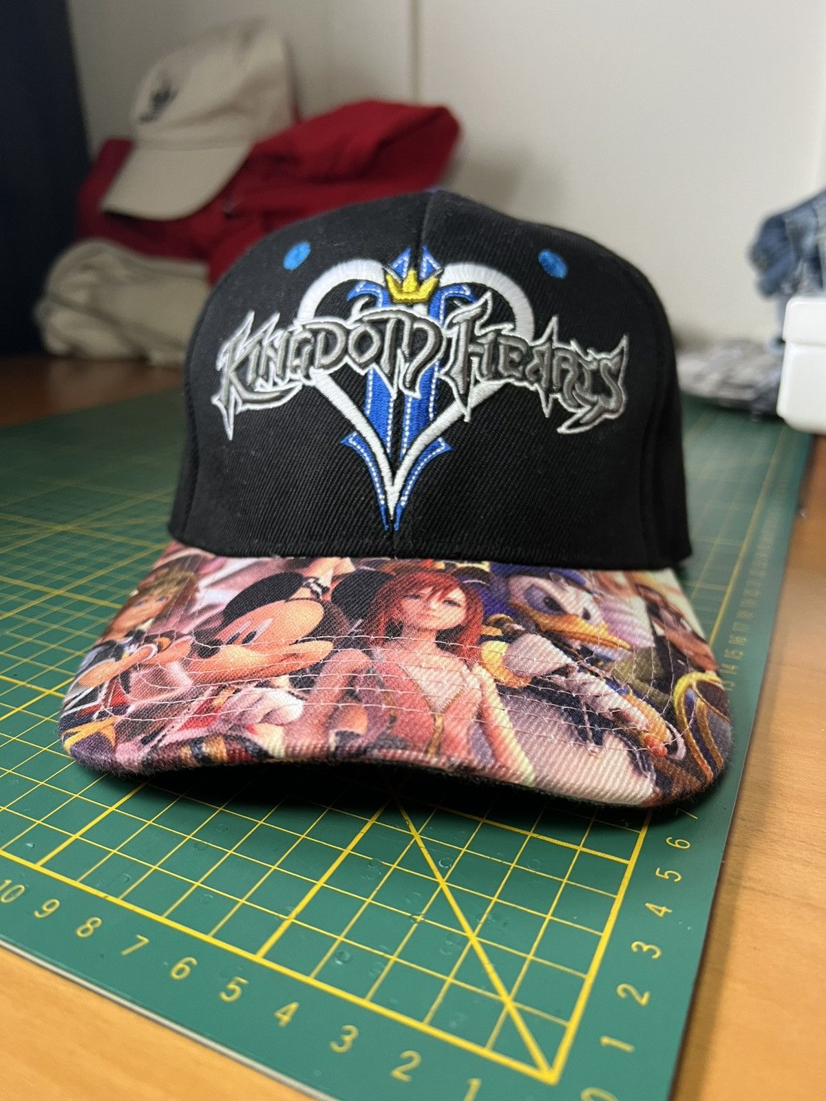 Disney Vintage Disney Kingdom Hearts y2k logo printed brim hat Size ONE SIZE - 1 Thumbnail