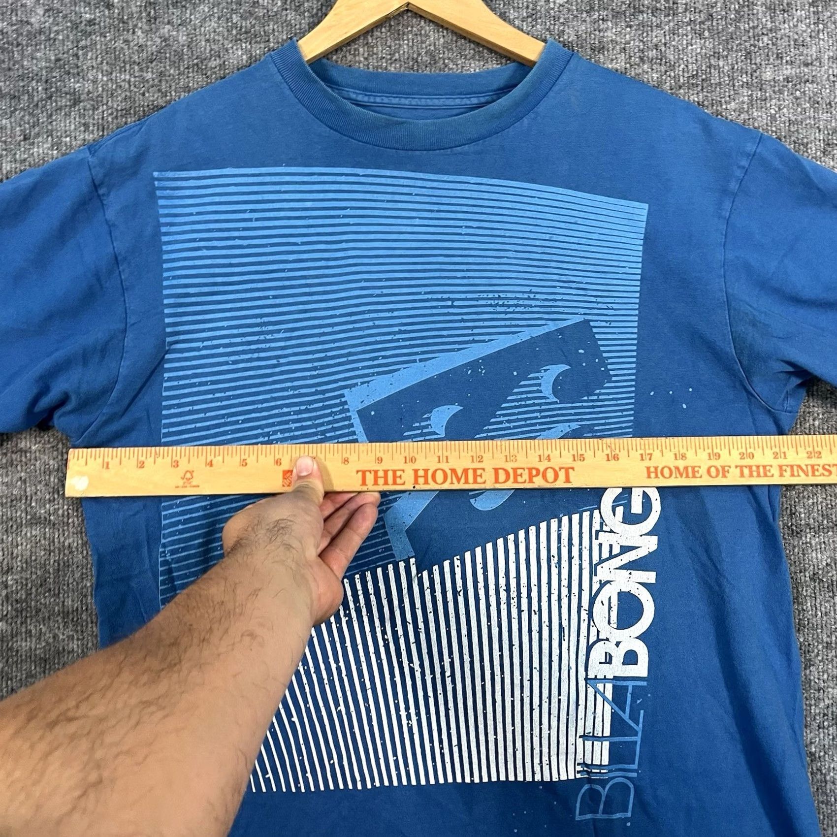 Billabong VINTAGE Billabong Shirt Mens L Blue Y2K 2000s Surf Skate Grunge Size US L / EU 52-54 / 3 - 2 Thumbnail