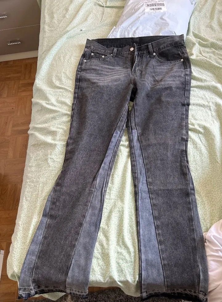 Japanese Brand × Jean Flared Streetwear Bootcut Denim Jeans Pants y2k vintage Size US 30 / EU 46 - 9 Thumbnail