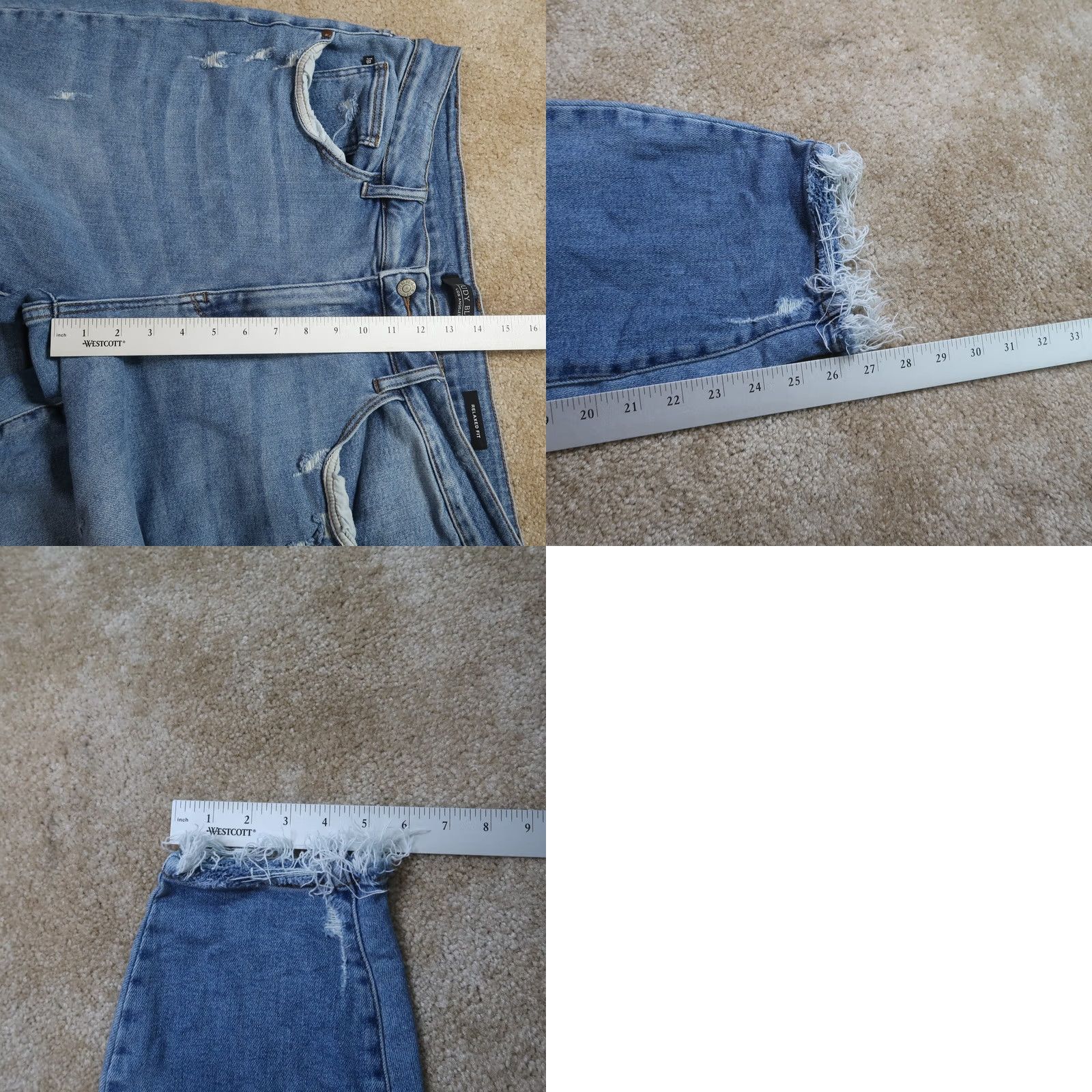 Vintage Judy Blue High Rise Relaxed Fit Jeans Women's 20W Blue Stretch Denim Slim Skinny 5-Pocket Denim Jeans Womens 20W Blue Size 42" / US 20 - 9 Thumbnail
