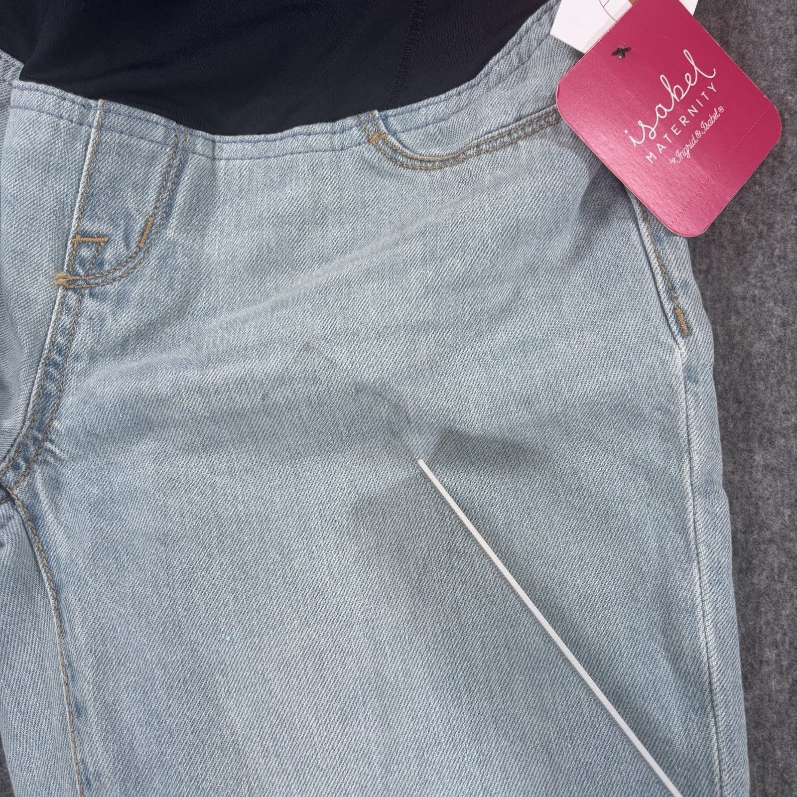 Other Isabel Maternity Boyfriend Crossover Jeans Blue 99K5K9 Sz 00 Size 24" / US 00 / IT 34 - 10 Thumbnail