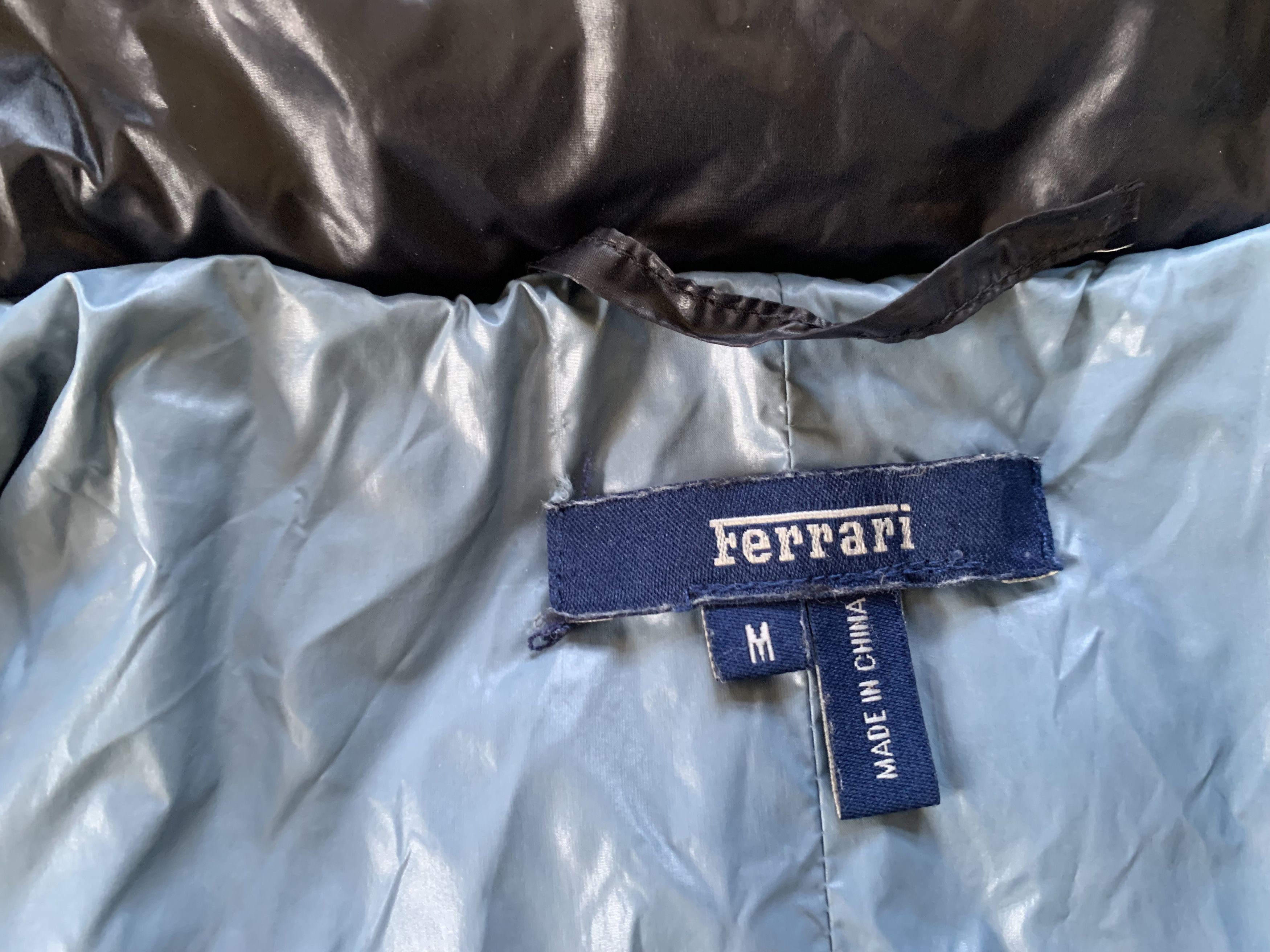 Ferrari Womens Ferrari Black Quilted Down Hooded Jacket Size M / US 6-8 / IT 42-44 - 7 Thumbnail