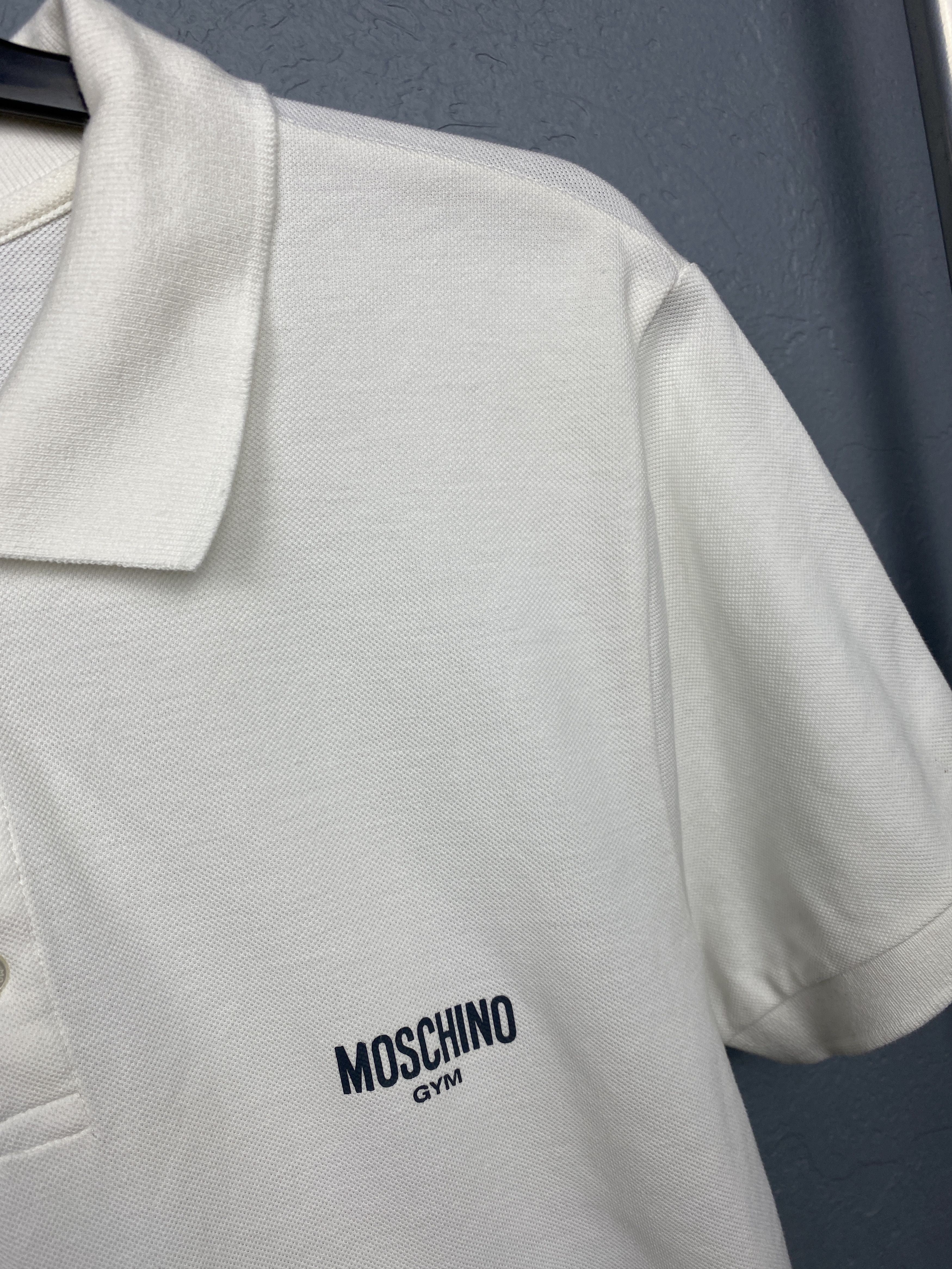 Moschino Moschino Gym Vintage Mens Polo Shirt Size US XL / EU 56 / 4 - 3 Thumbnail