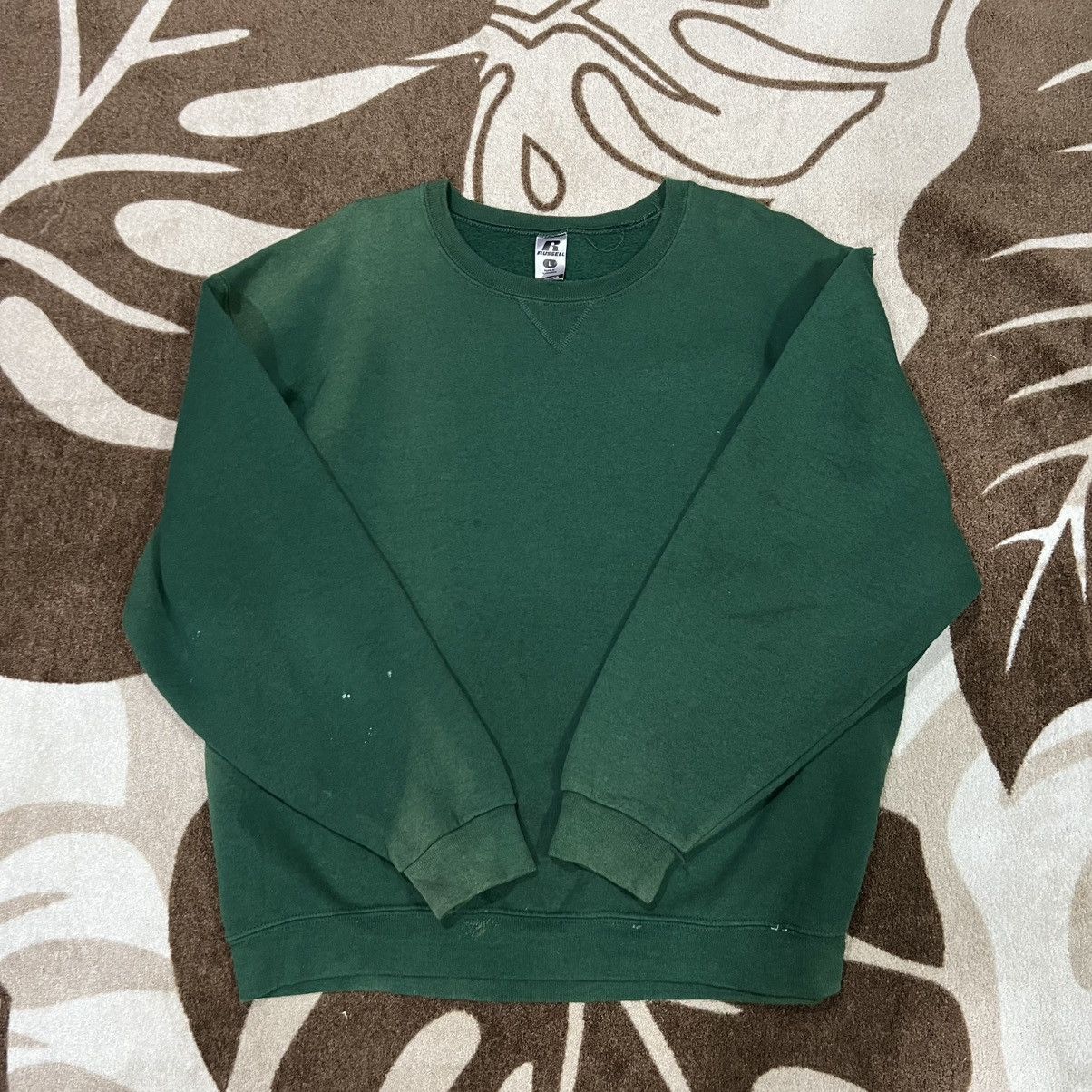 Russell Athletic × Vintage Sun Faded Green Russell Sweatshirt Size US L / EU 52-54 / 3 - 2 Thumbnail