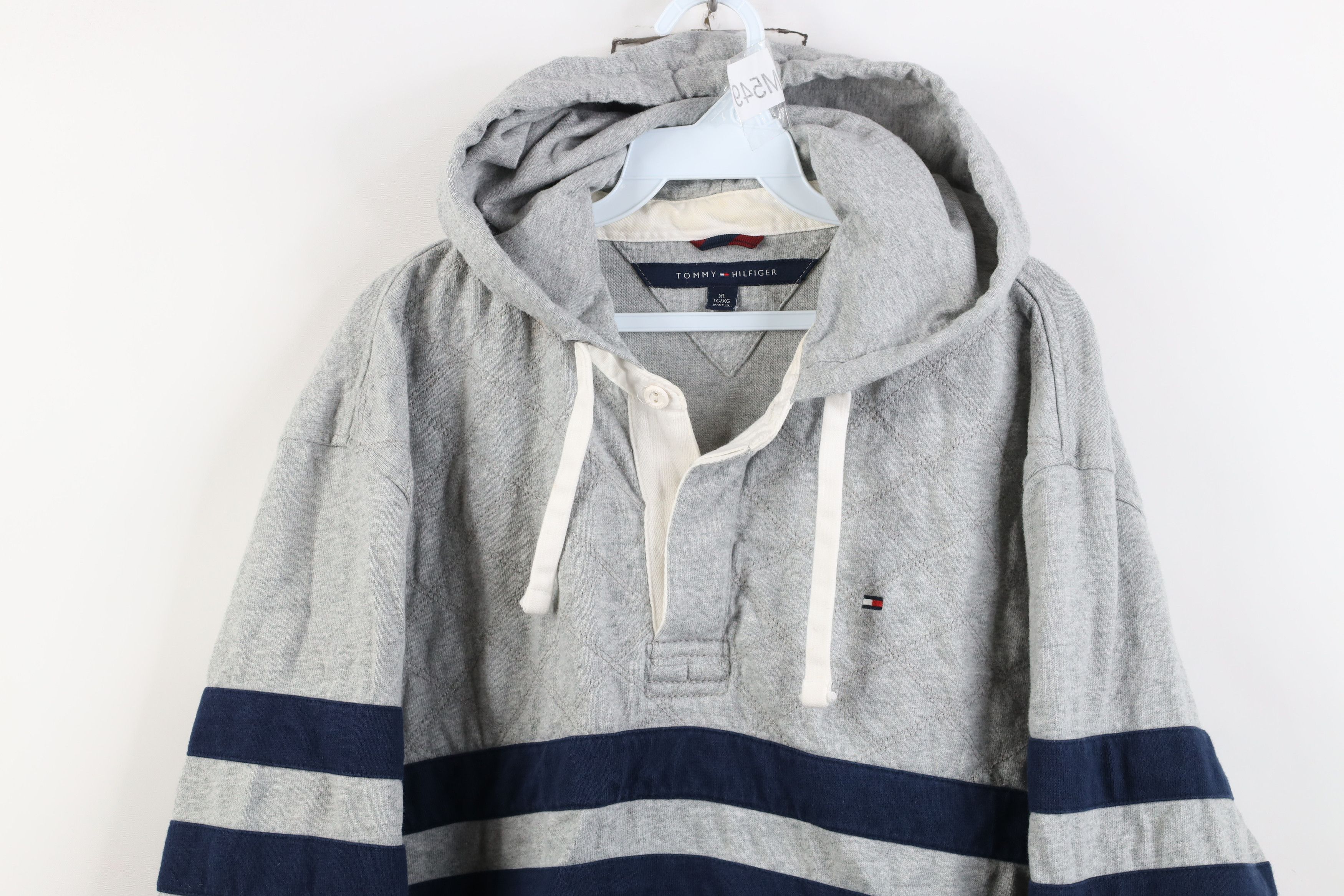 Tommy Hilfiger Vintage Tommy Hilfiger Heavyweight Hooded Long Sleeve Polo Size US XL / EU 56 / 4 - 2 Thumbnail