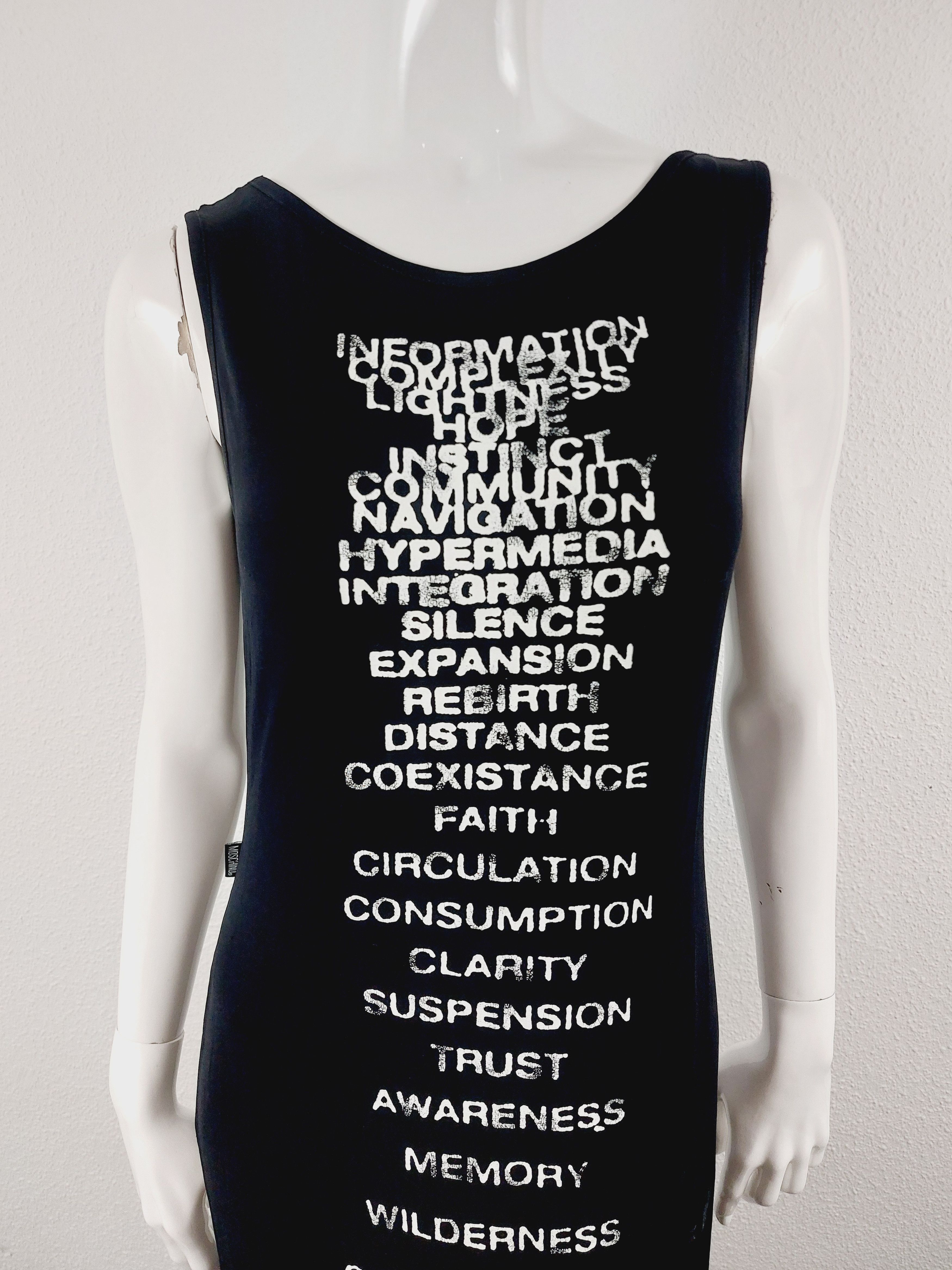Moschino Moschino Text Words Typography 2000 Millenium Maxi Dress Size M / US 6-8 / IT 42-44 - 8 Thumbnail