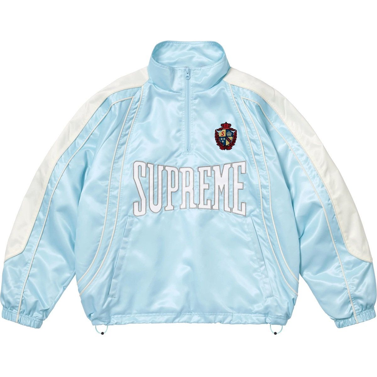 Supreme Supreme satin hooded track jacket | Grailed