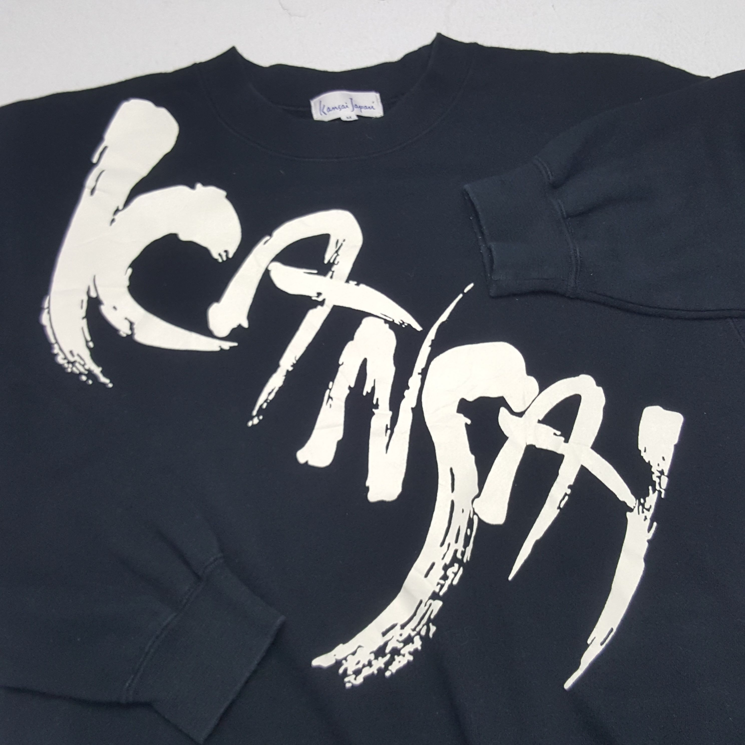 Japanese Brand × Kansai Yamamoto × Vintage Vintage Kansai Japan Spell Out Sweatshirt Size US S / EU 44-46 / 1 - 6 Thumbnail