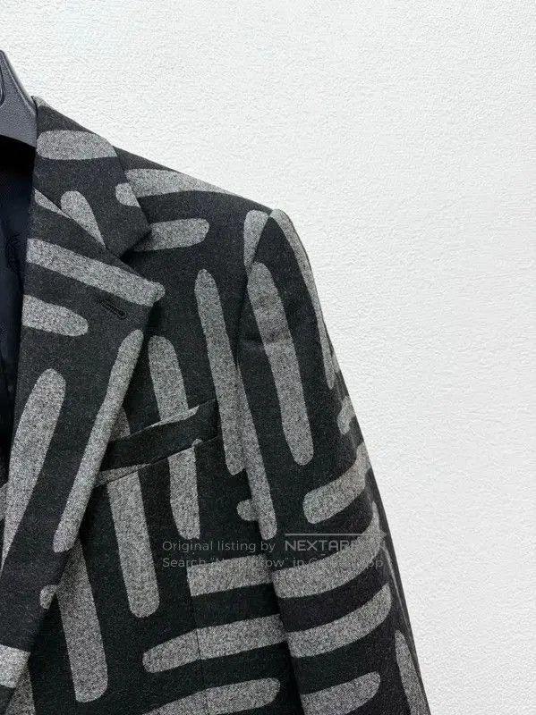 Versace Versace Gray Wool Men's Long Sleeve Jacket . Size US L / EU 52-54 / 3 - 3 Thumbnail