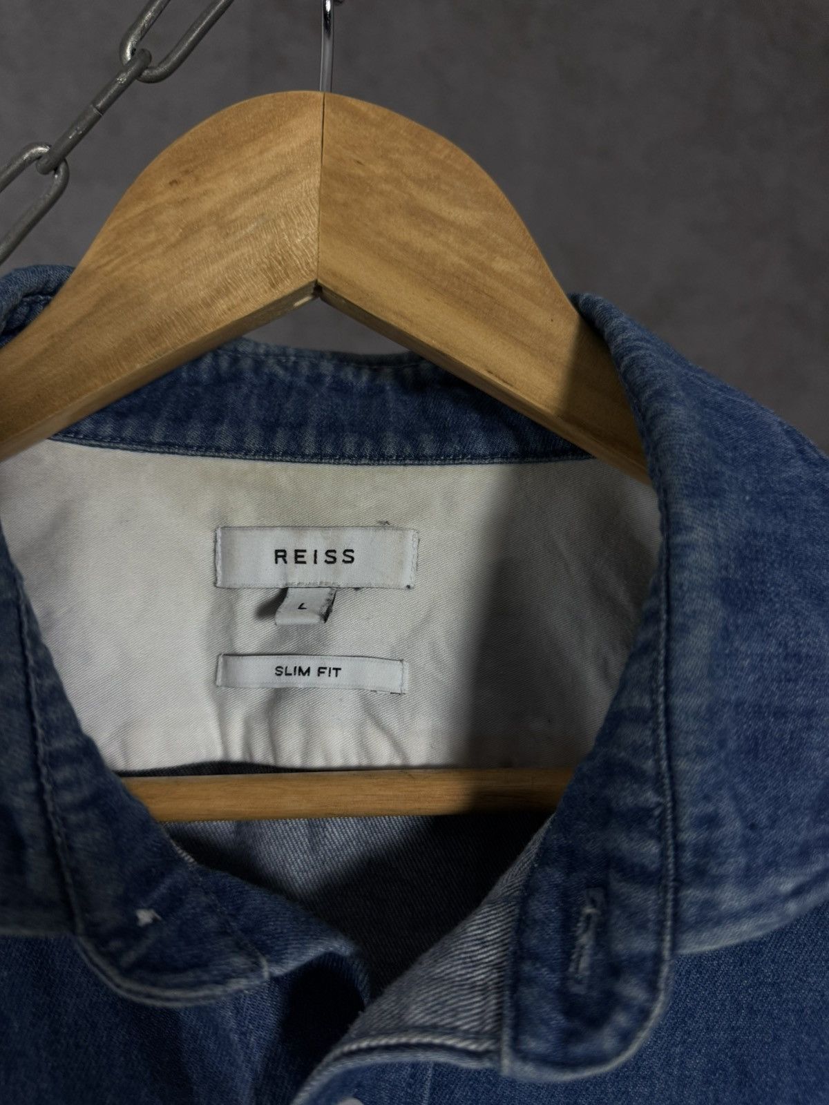 Reiss Reiss designer denim shirt Size US L / EU 52-54 / 3 - 3 Thumbnail