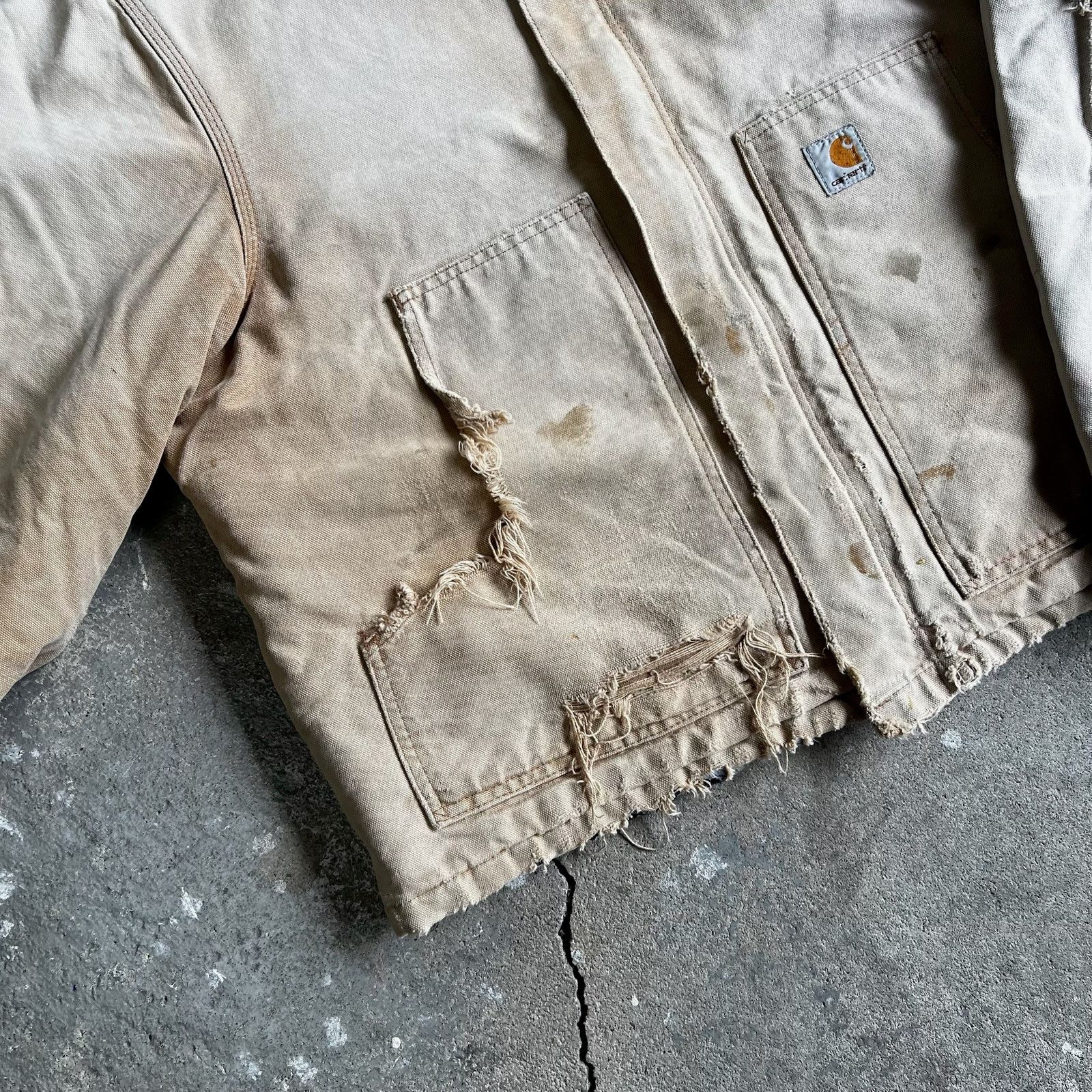 Carhartt × Vintage Carhartt faded brown thrashed arctic work wear jacket Size US L / EU 52-54 / 3 - 4 Thumbnail