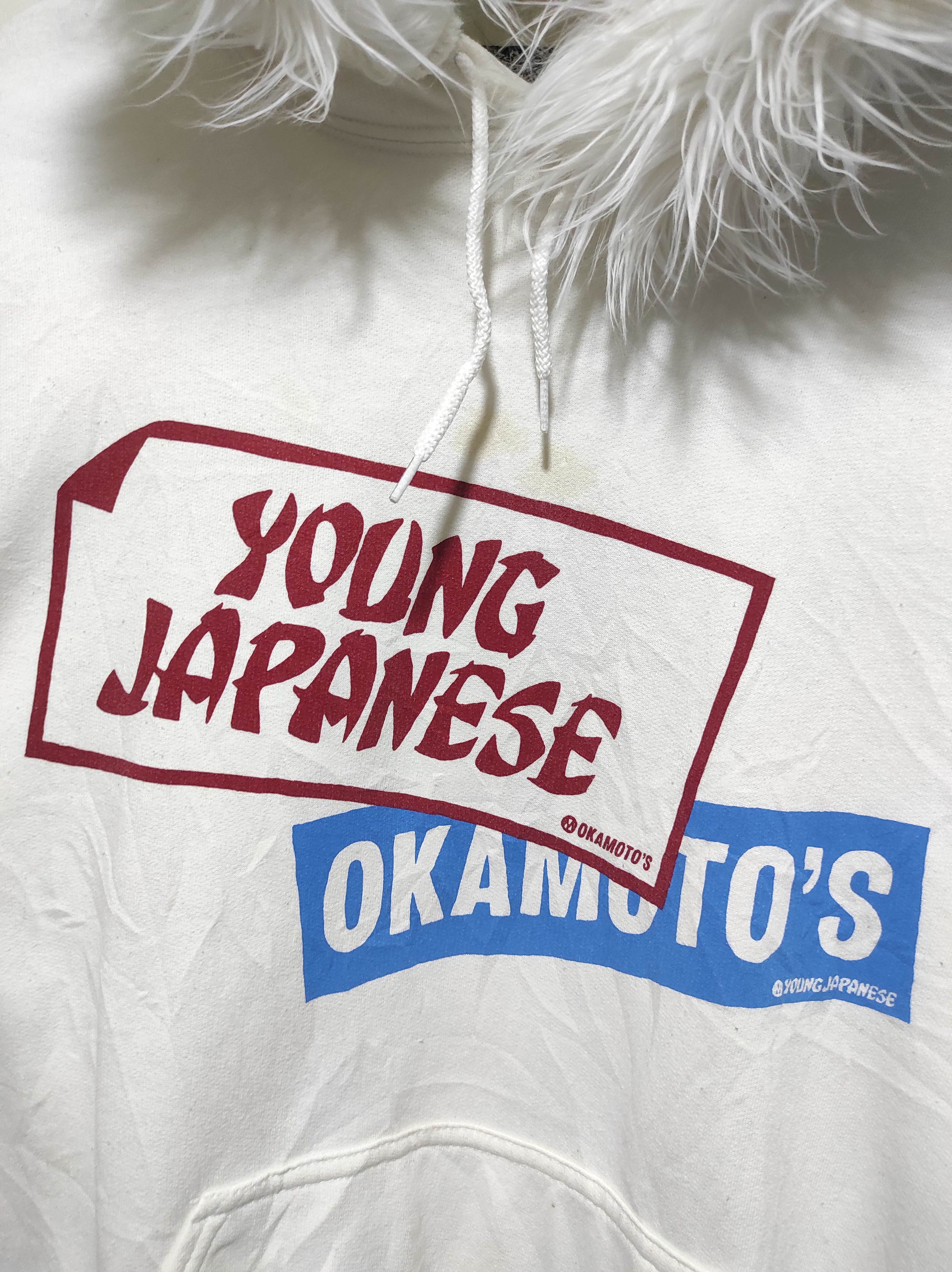 Japanese Brand Okamoto's 90's Tokyo Boys Fur hoodie IfSixWasNine LGB style Size US L / EU 52-54 / 3 - 4 Thumbnail