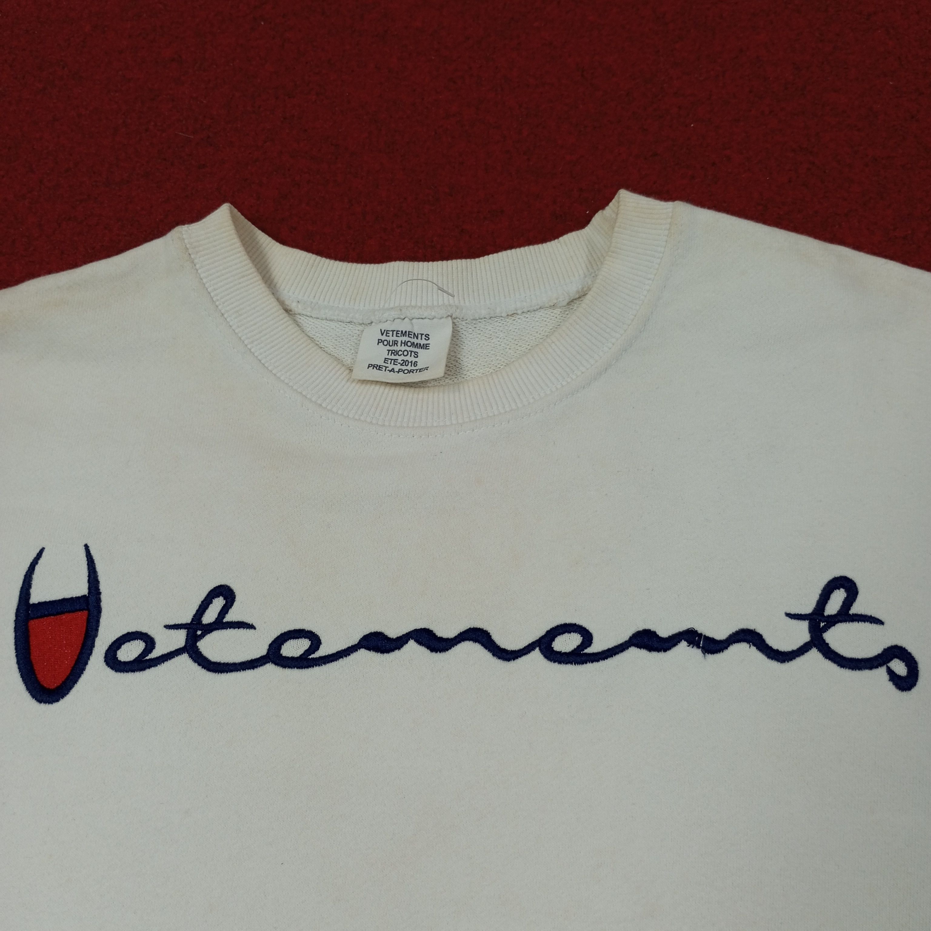 Vintage Vetements X Champion Style Sweatshirt c247n21 Size US XL / EU 56 / 4 - 2 Thumbnail