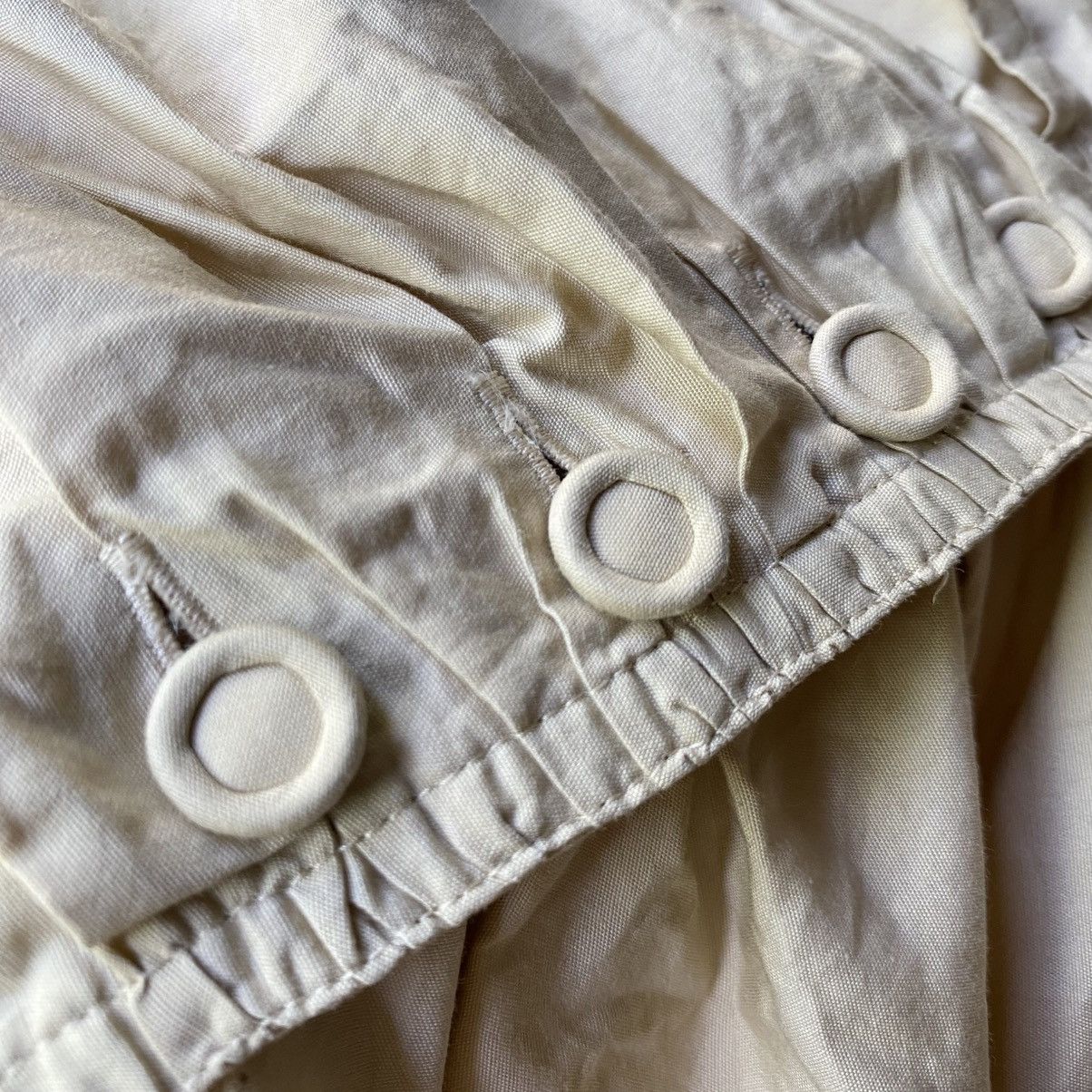 Japanese Brand KEI IWAMOTO Beige Ruched Button-Front Blouse Size S / US 4 / IT 40 - 16 Thumbnail