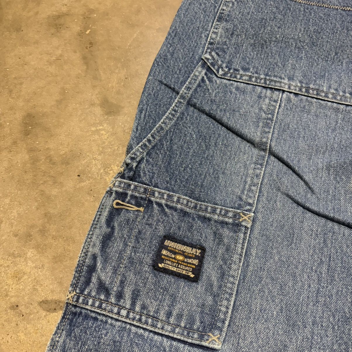 UNIONBAY Vintage Y2K Union Bay Baggy Denim Jeans Wide Leg Skater Fade Size US 36 / EU 52 - 11 Thumbnail