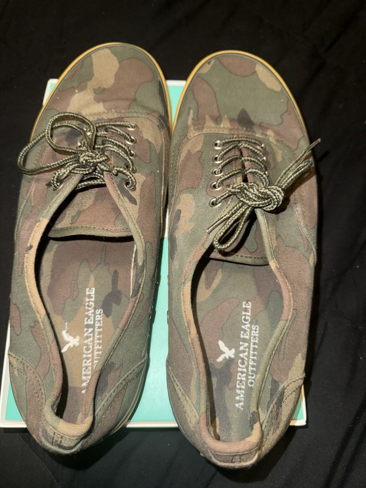 American Eagle Outfitters American Eagle Outfitters Camouflage Low-Top Sneakers 11m Size US 11 / EU 44 - 2 Thumbnail