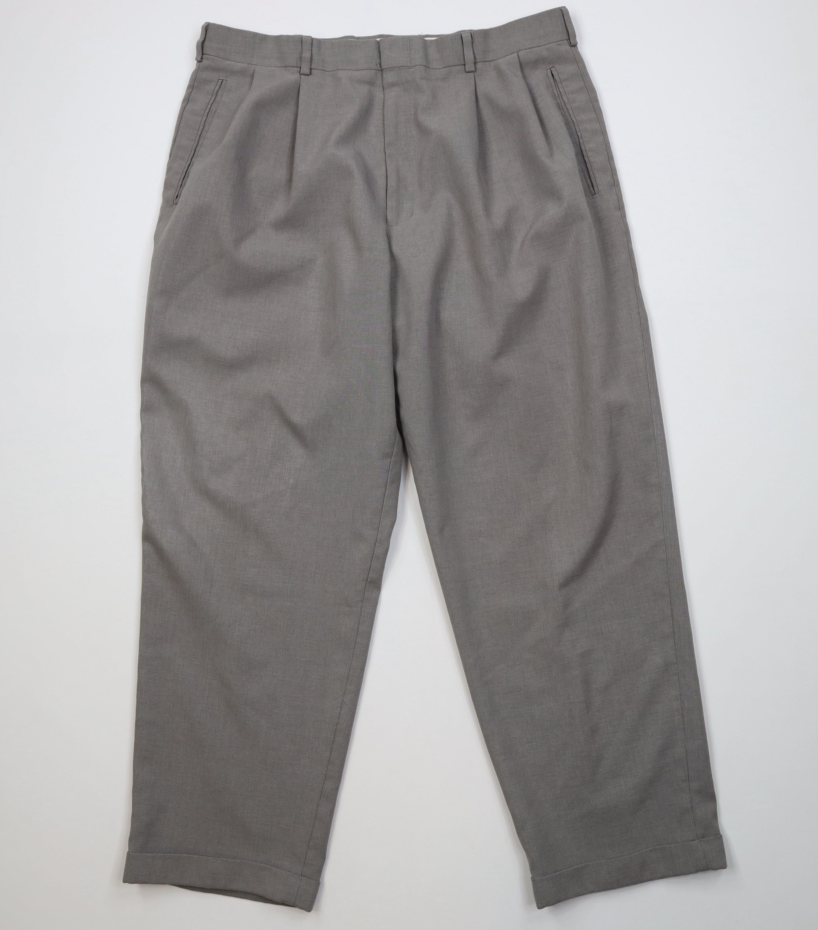 Levi's Vintage 90s Levis Pleated Wide Leg Chino Pants Trousers Gray Size US 34 / EU 50 - 1 Thumbnail