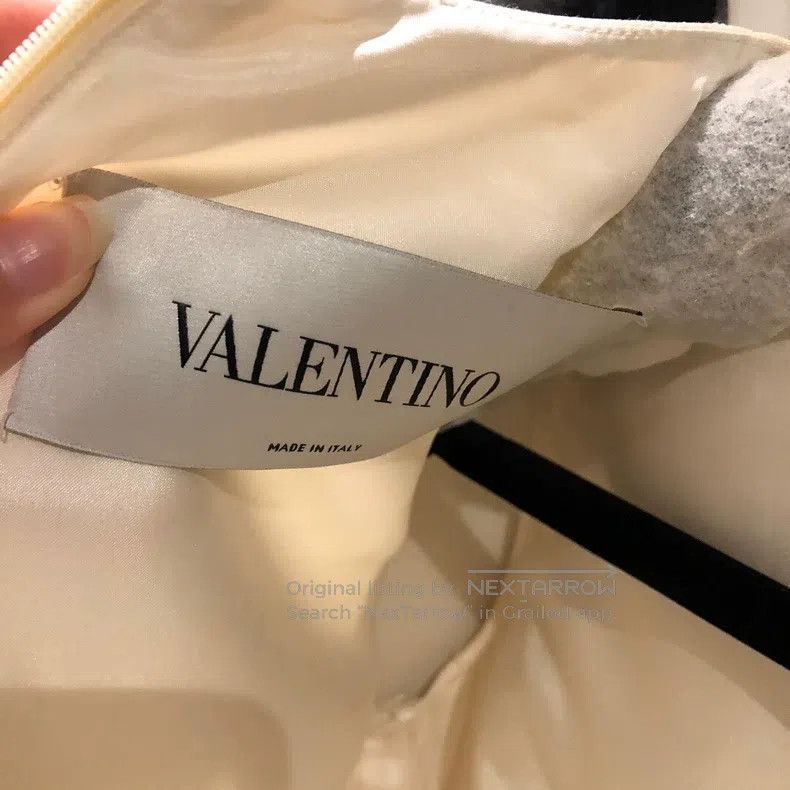 Valentino Valentino White wool silk dress Size S / US 4 / IT 40 - 4 Thumbnail