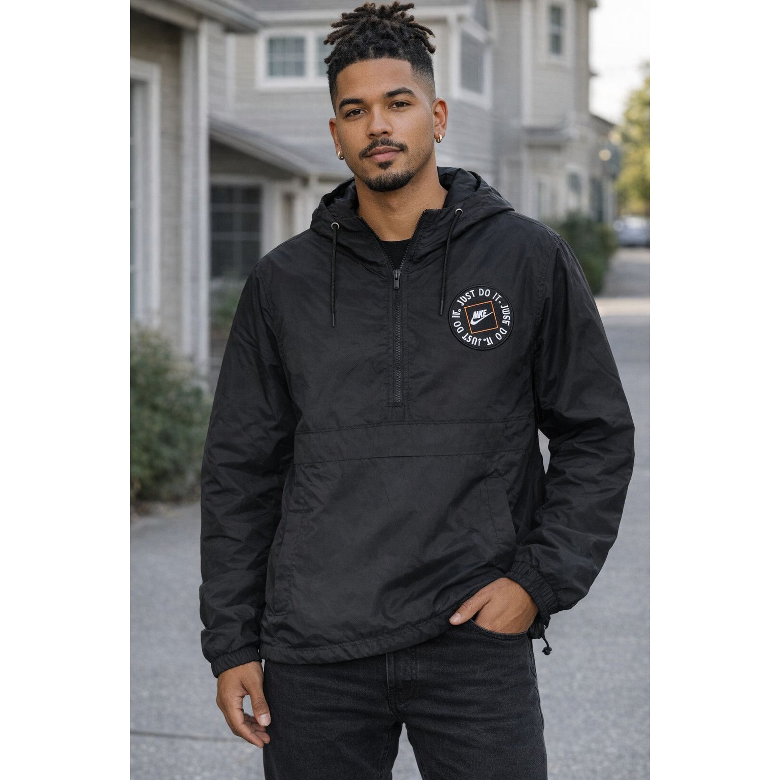 Nike Nike Just Do It Windbreaker Jacket Mens Half Zip Anorak Size US M / EU 48-50 / 2 - 4 Thumbnail