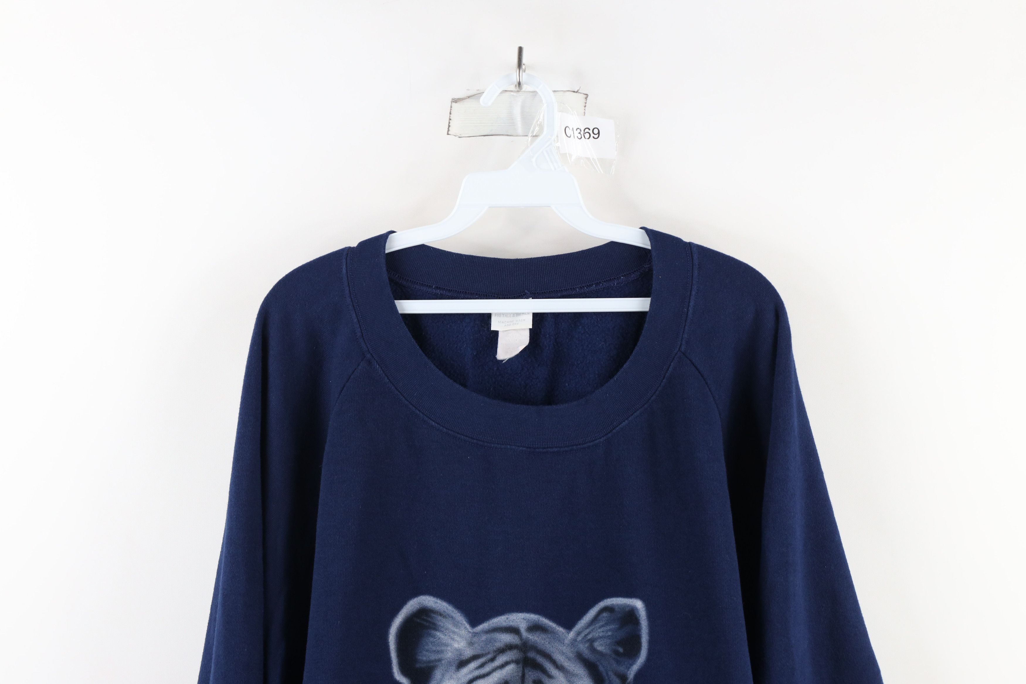 Vintage Vintage 90s Streetwear White Tiger Crewneck Sweatshirt Size US XXL / EU 58 / 5 - 2 Thumbnail