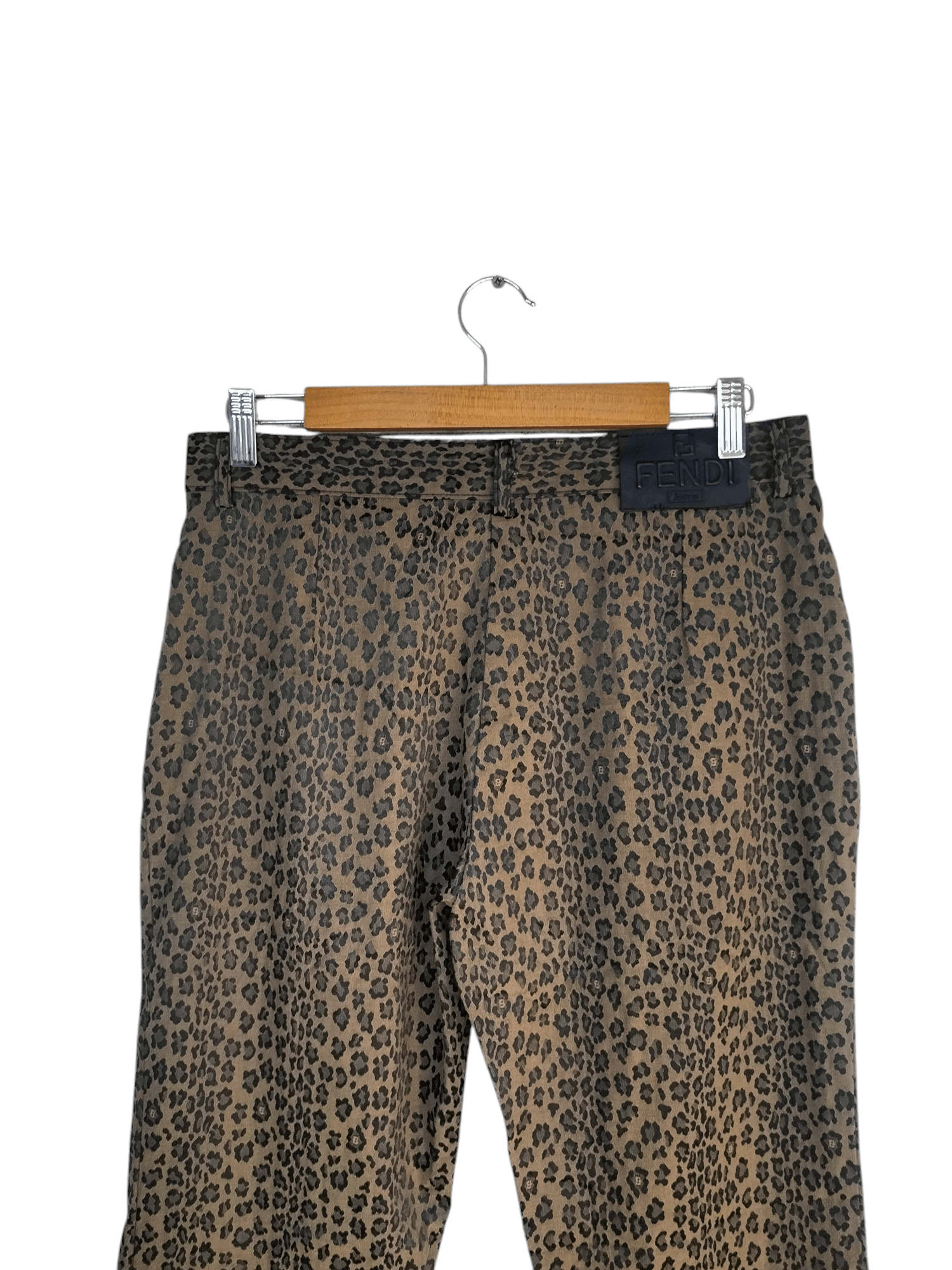 Fendi Authentic Fendi leopard print pants Size US 31 - 4 Thumbnail