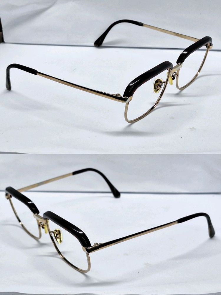 Other VINTAGE 1980s No.5117 Browline Glasses 50mm Gold Edition Size ONE SIZE - 5 Thumbnail