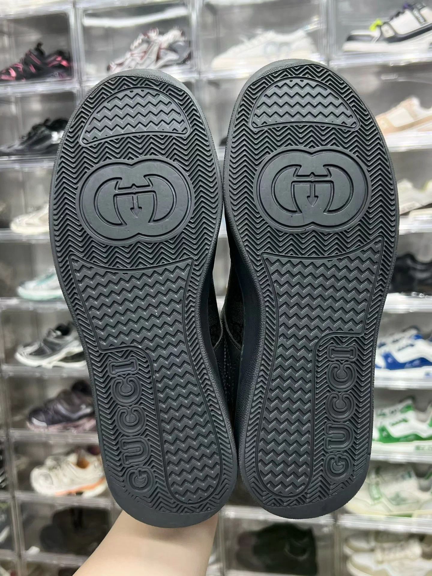 Gucci Gucci Cookie Sneakers Gray Black 41 Mint Size US 8 / EU 41 - 8 Thumbnail