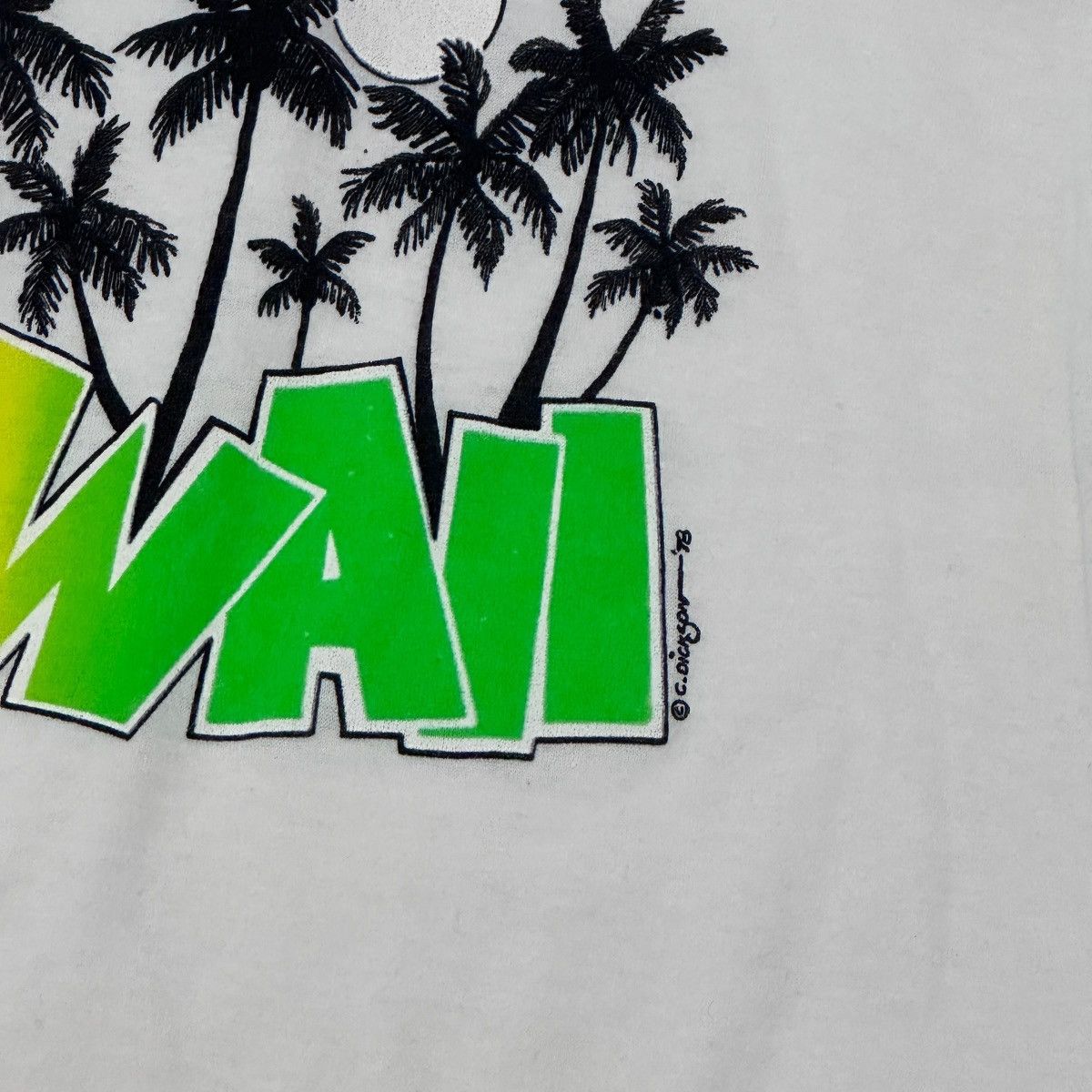 Vintage Vintage 70's Hawaii Tourist Souvenier Single Stitch Neon Size US L / EU 52-54 / 3 - 6 Thumbnail