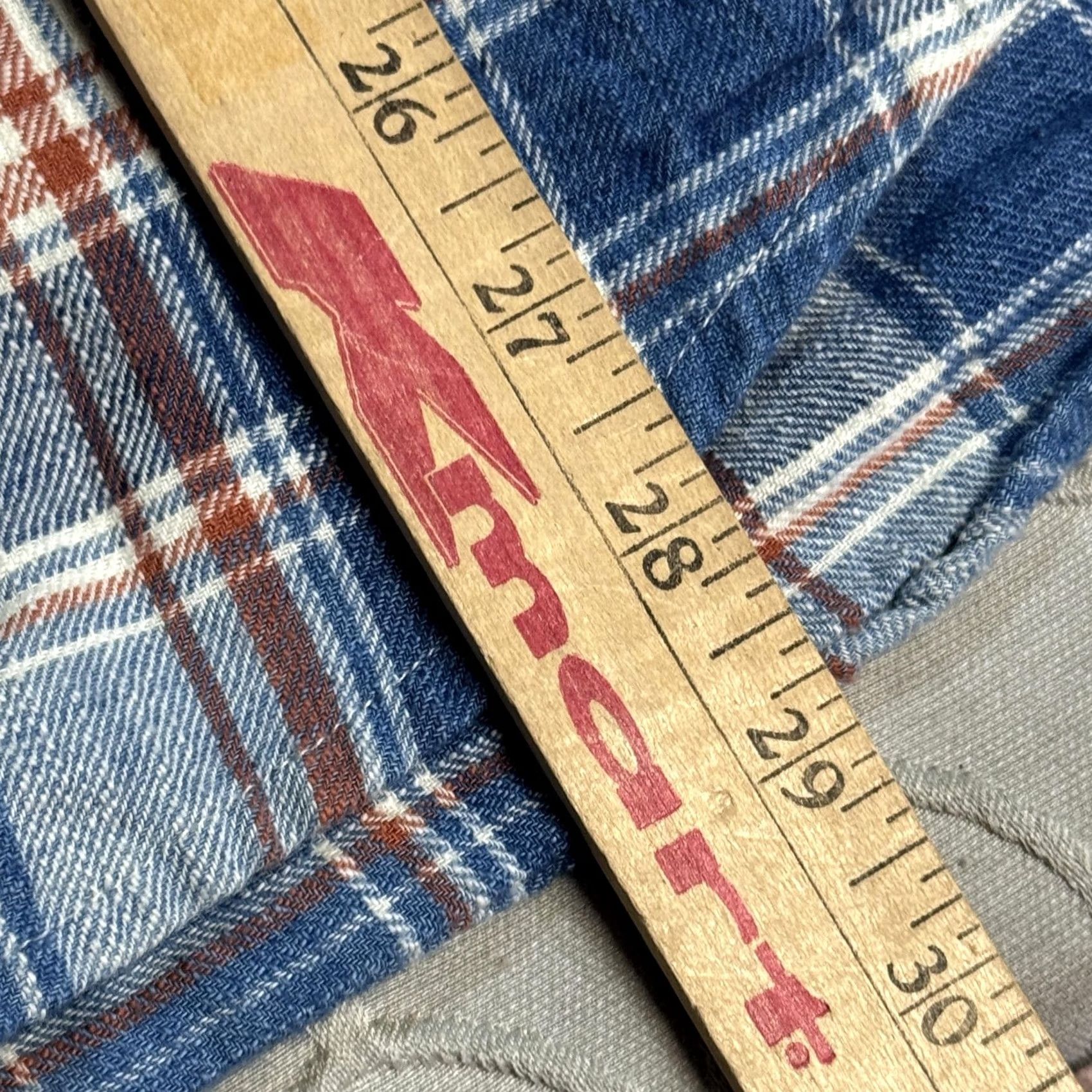Marine Layer Marine Layer Shirt Mens Large Blue Plaid Button-Down Band Collar Long Sleeve Size US L / EU 52-54 / 3 - 8 Thumbnail