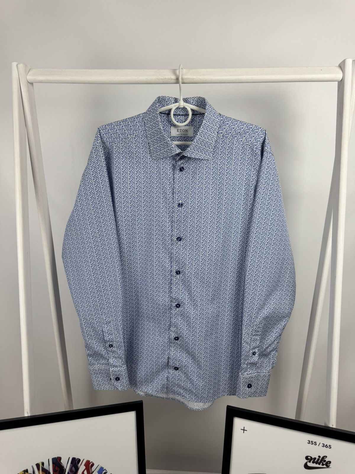 Eton Eton Geometric Print Shirt Size US L / EU 52-54 / 3 - 2 Thumbnail