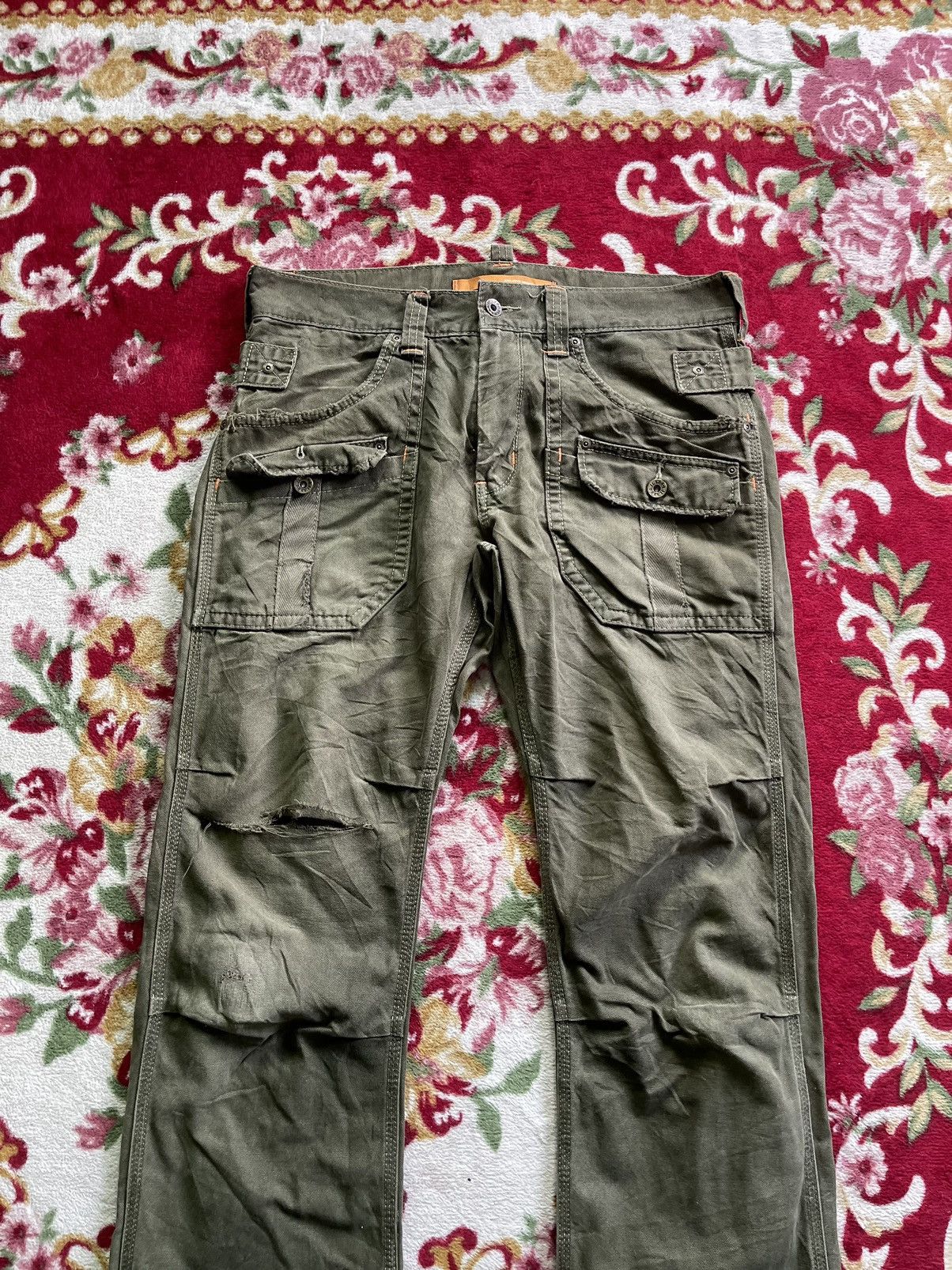 Edwin × Vintage Edwin Vintage Cargo Pants - Functional Heritage Design Size US 34 / EU 50 - 5 Thumbnail