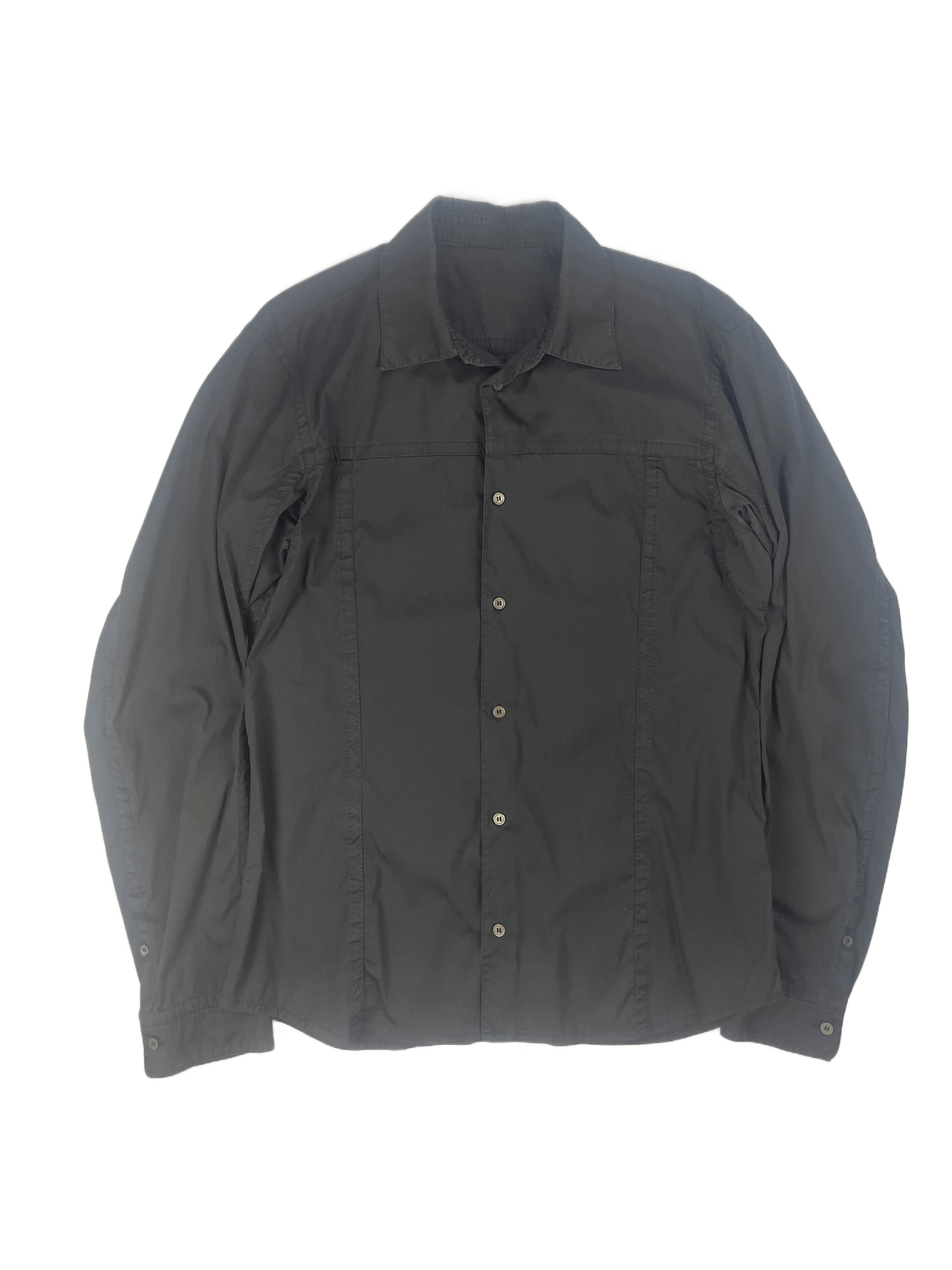 Prada black mans shirt elegant cotton