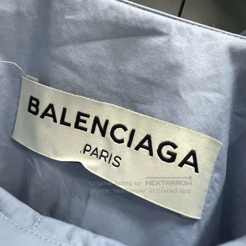 Balenciaga Balenciaga Light blue long sleeve shirt Size XXS / US 00 / IT 34 - 3 Thumbnail