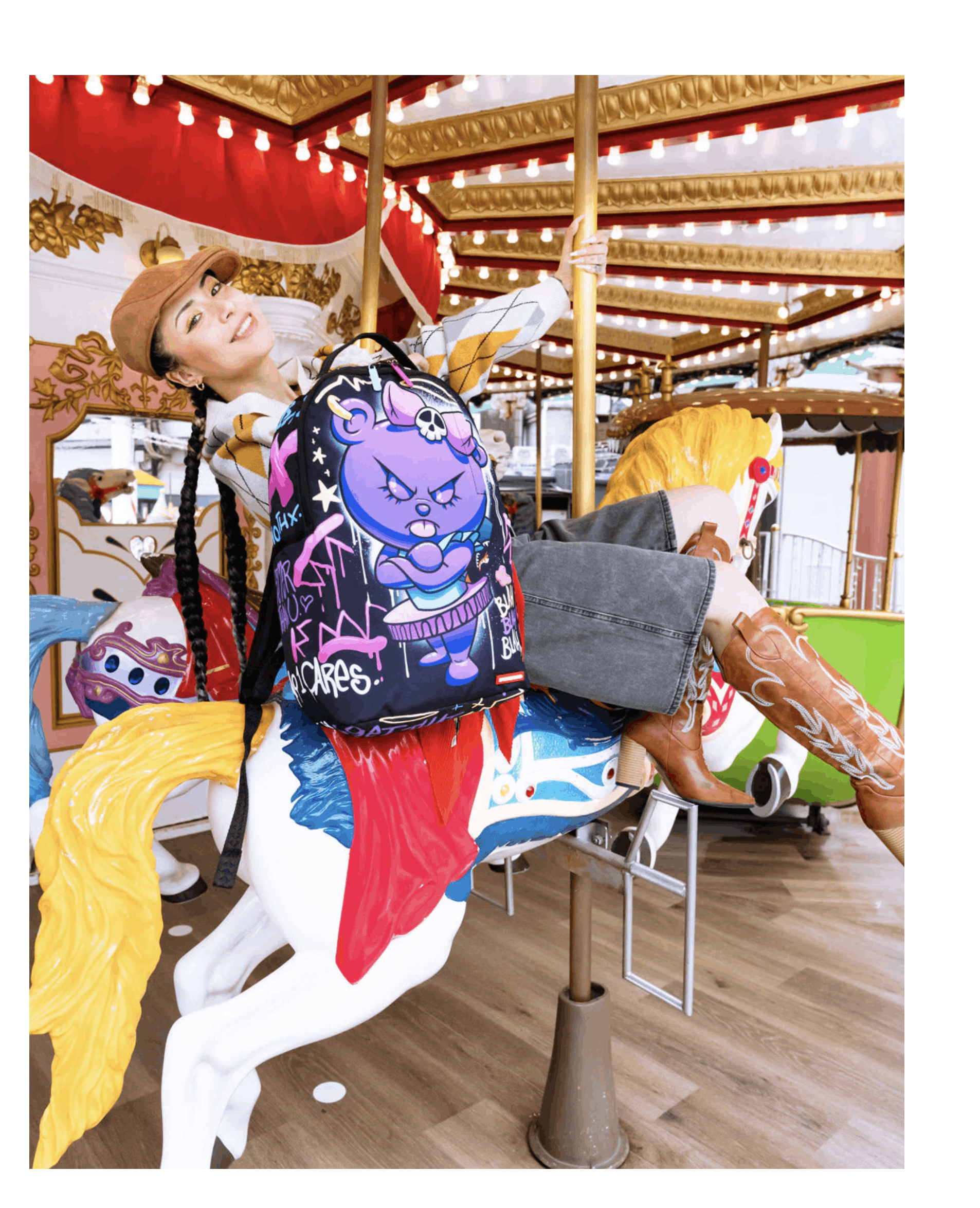Sprayground Sprayground Gummy Girl Blah Blah Blah Backpack Size ONE SIZE - 10 Thumbnail