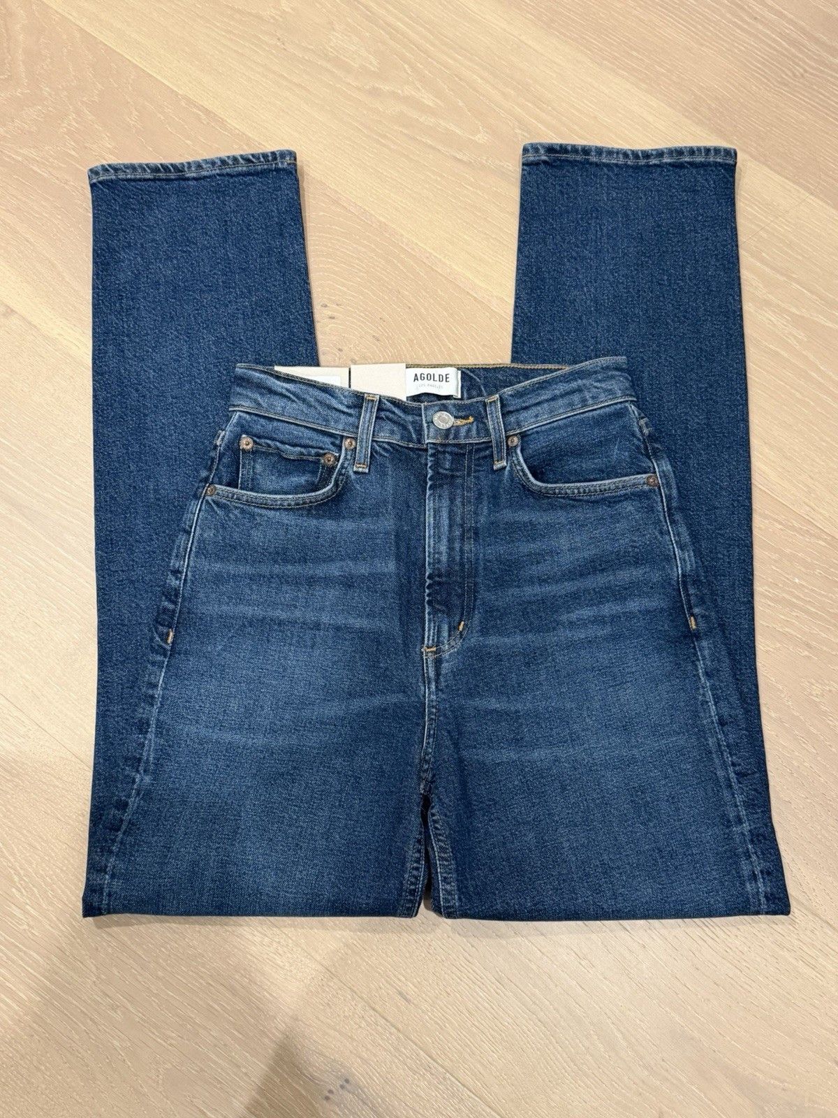 Agolde Agolde High Rise Stovepipe Jeans Discord NWT Size 24" / US 00 / IT 34 - 6 Thumbnail