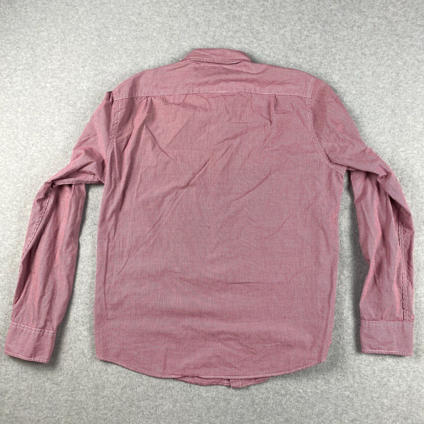 J.Crew J.CREW Shirt Mens L Red Slim Fit Check Button-Down Collar Long Sleeve Knit Size US L / EU 52-54 / 3 - 4 Thumbnail