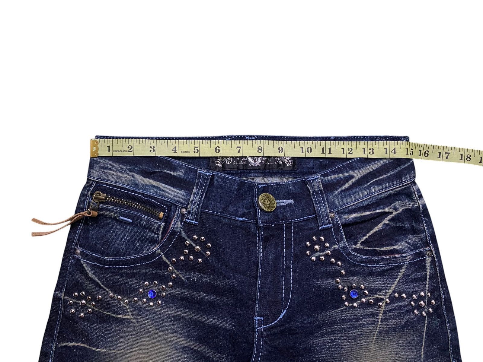 If Six Was Nine Red Pepper Attitude Studded Jeans Size US 29 - 11 Thumbnail