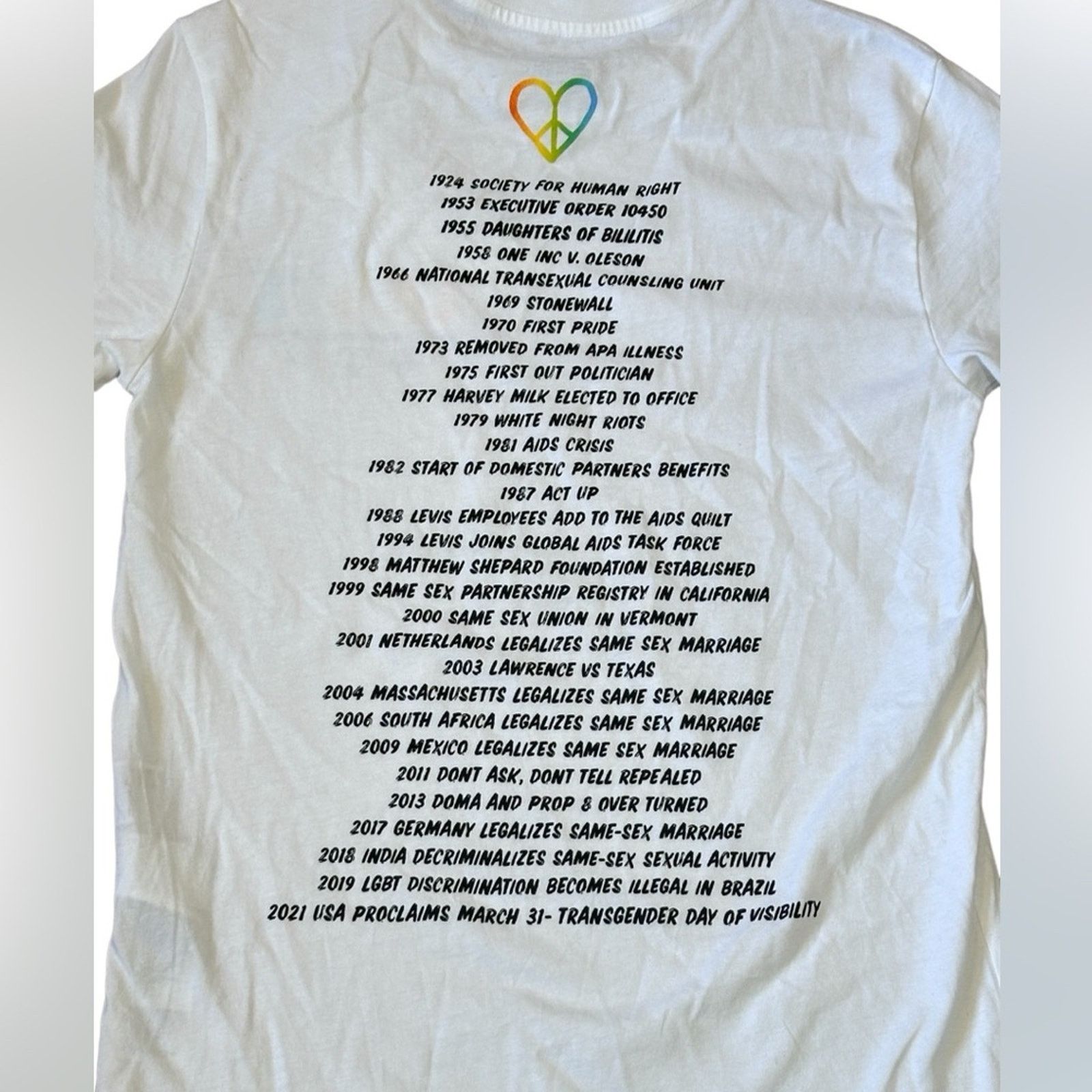 Levi's NWT Levi's Pride Community Tee in White Size US XS / EU 42 / 0 - 7 Thumbnail