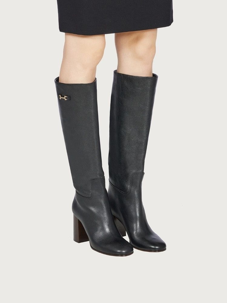 Salvatore Ferragamo o1y0426 Boots in Black Size US 8 / IT 38 - 5 Thumbnail
